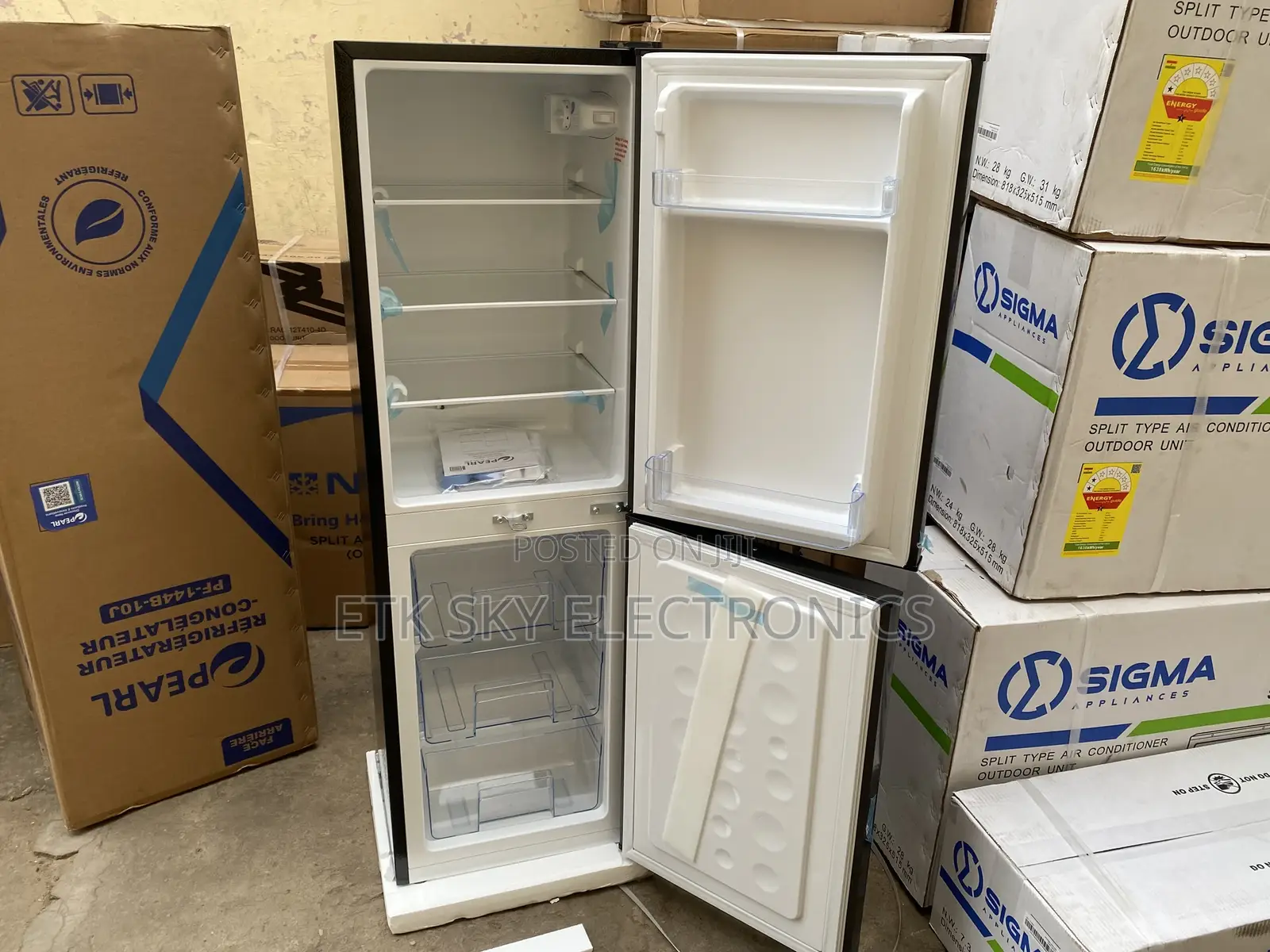 Pearl Pf-144b-10j 102liters Double Door Fridge
