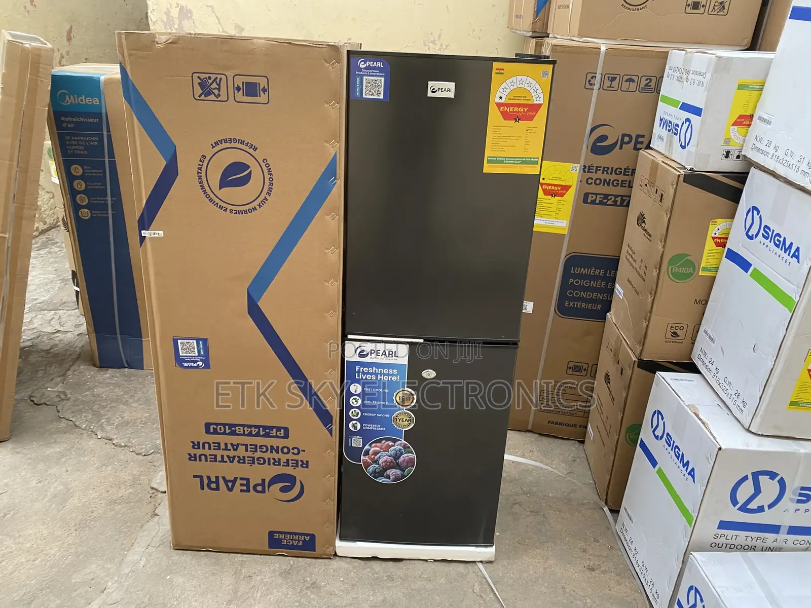 Pearl Pf-144b-10j 102liters Double Door Fridge