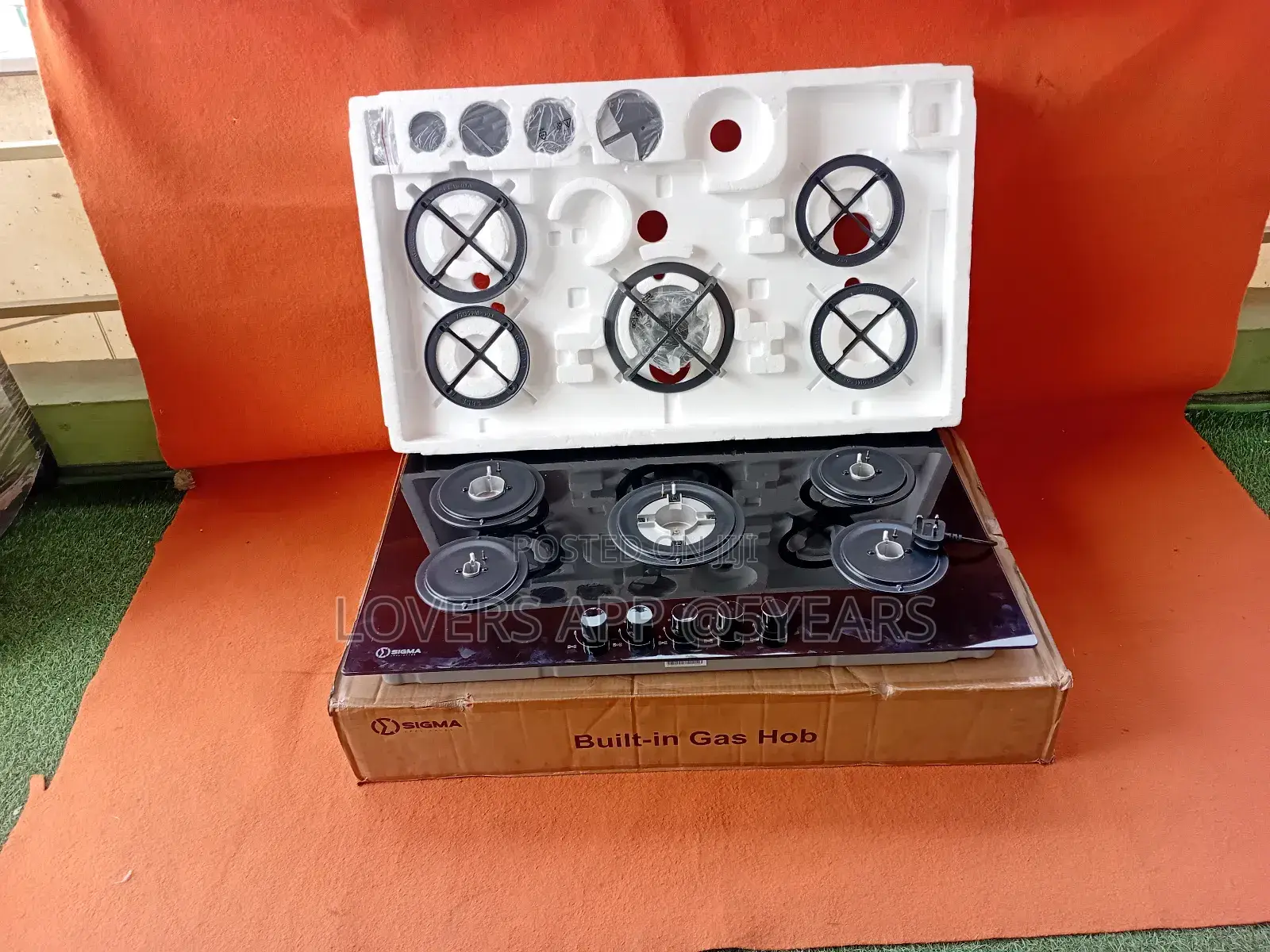 Designed Built-in Gas Hob With Cast Iron Grates