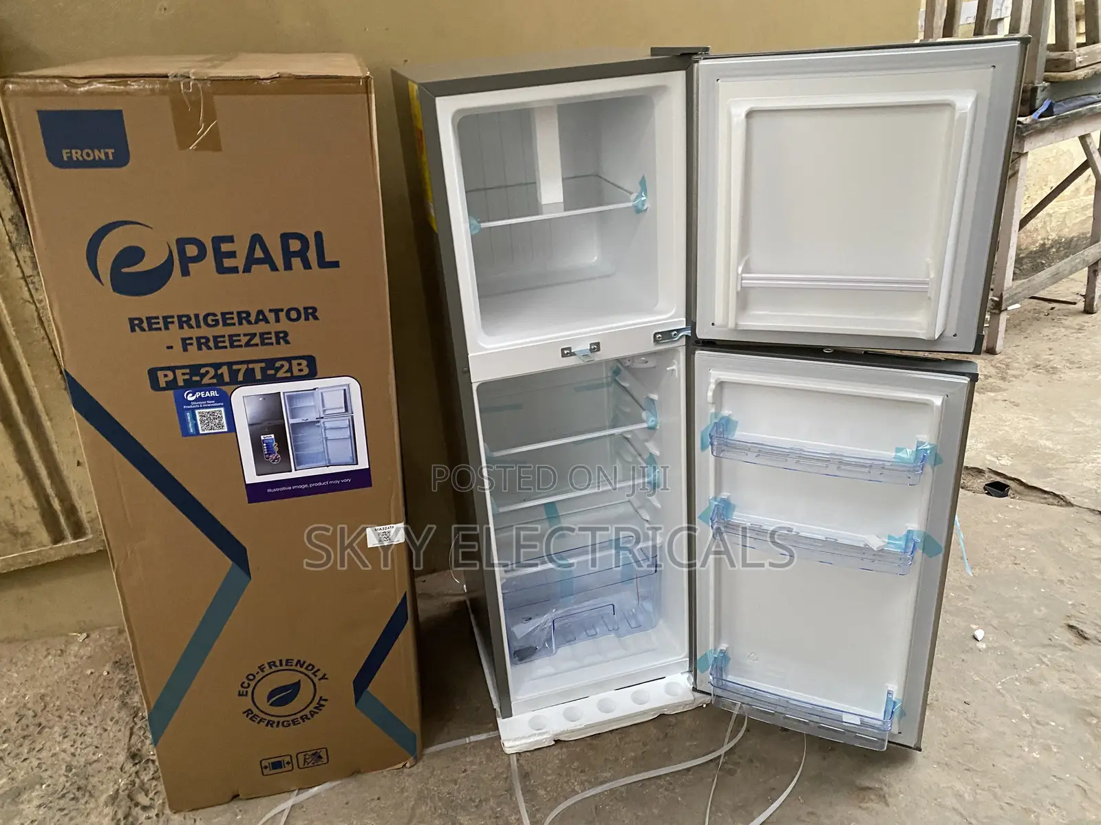 Pearl 138liters Top Freezer Fridge Pf-217t-2b