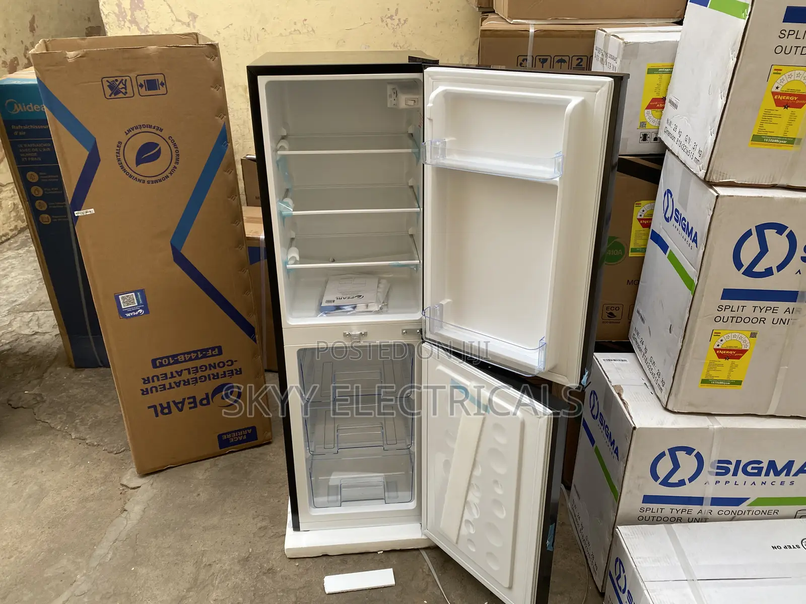Pf-144b-10j Pearl 102liters Double Door Fridge