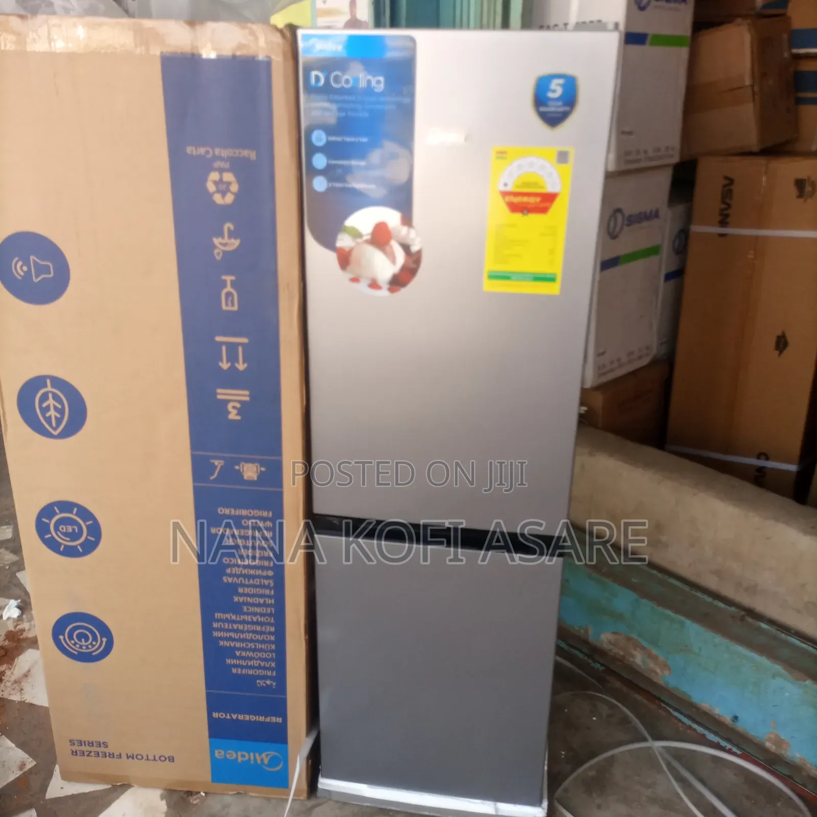 Midea 175litres Buttom Freezer Refrigerator