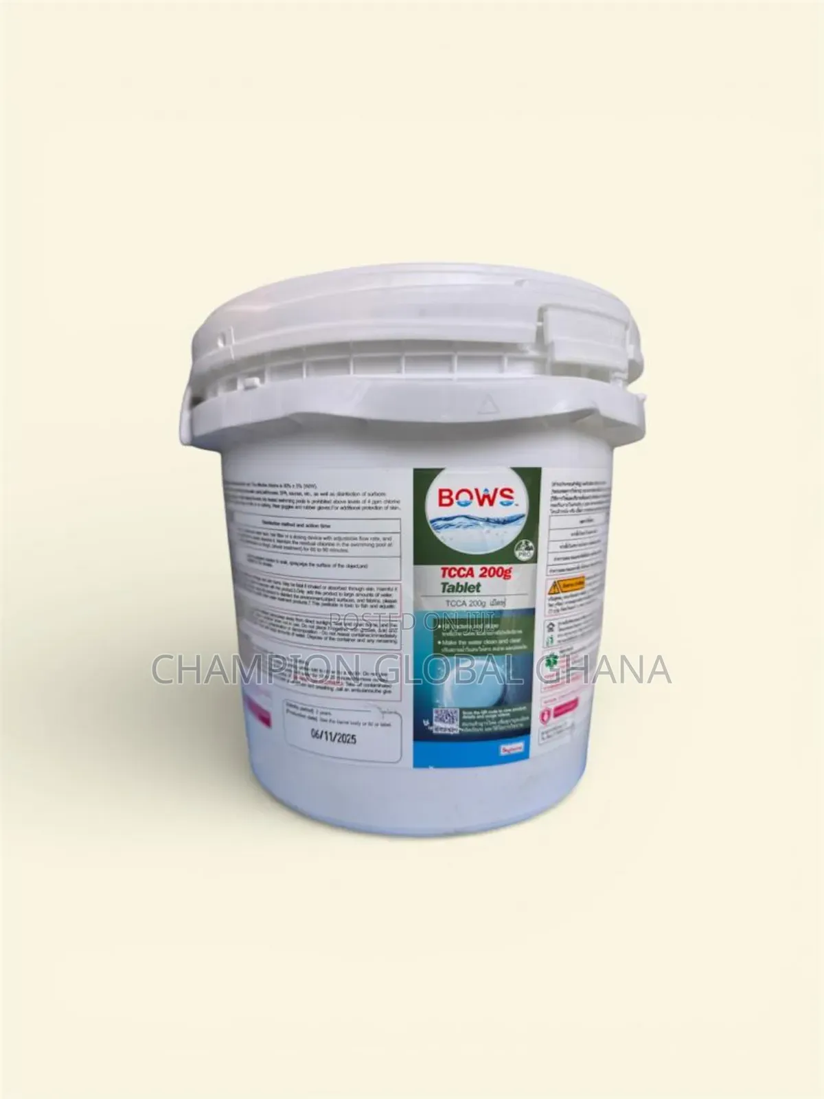 Swimming Pool Chlorine Tcca Tablet 200g X 25pcs