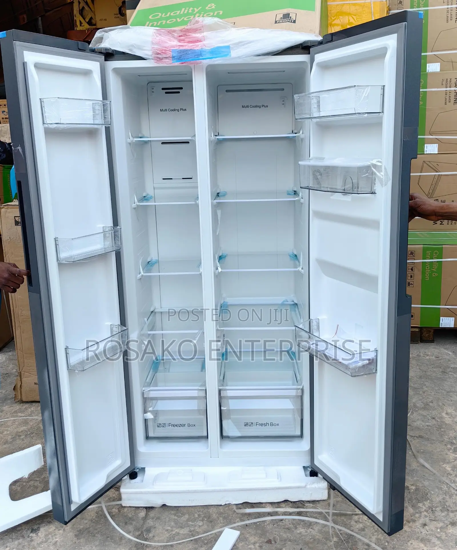 Syinix 468l Side by Side Fridge With Water Dispenser