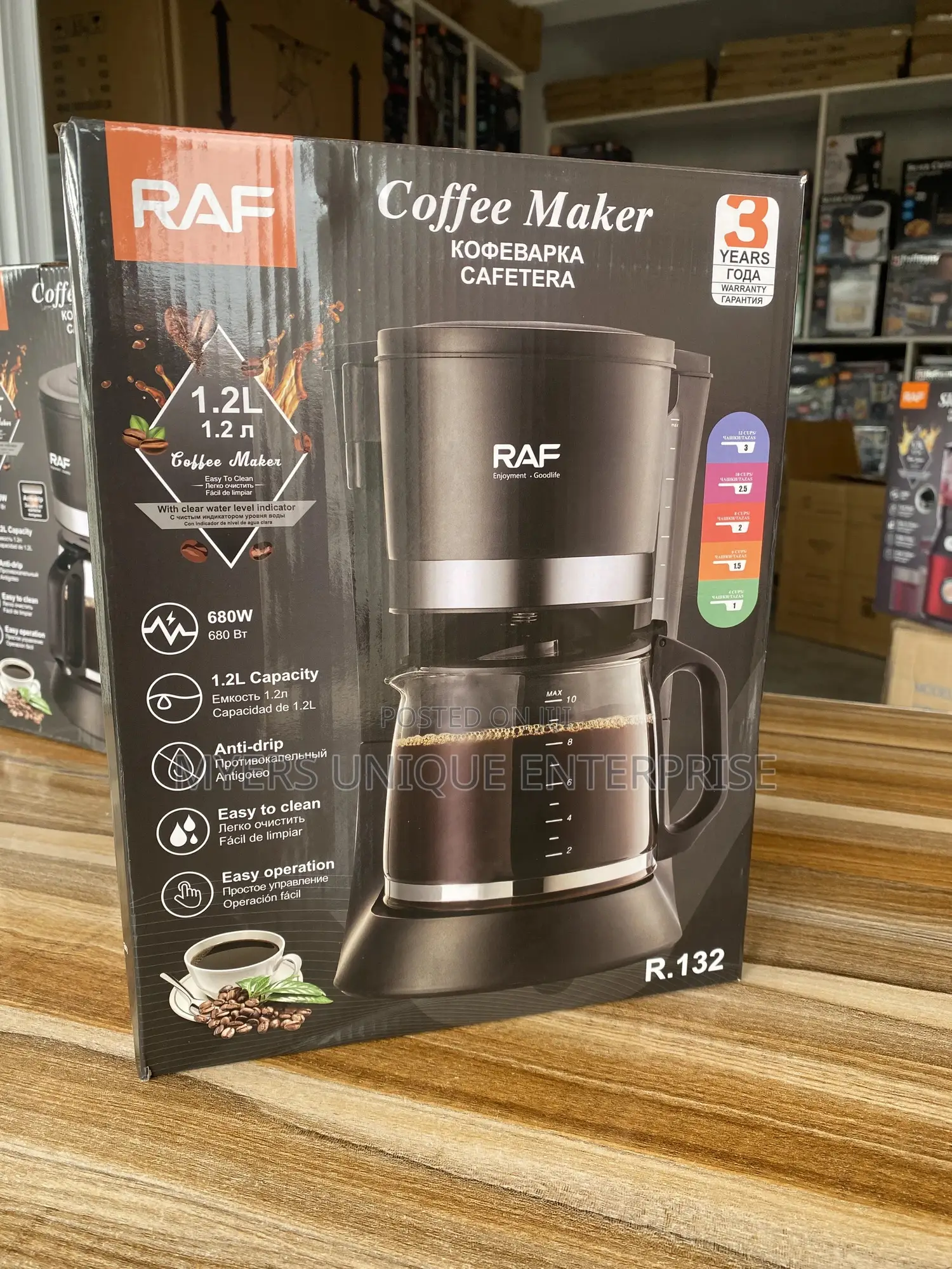 Raf 680w Coffee Machine