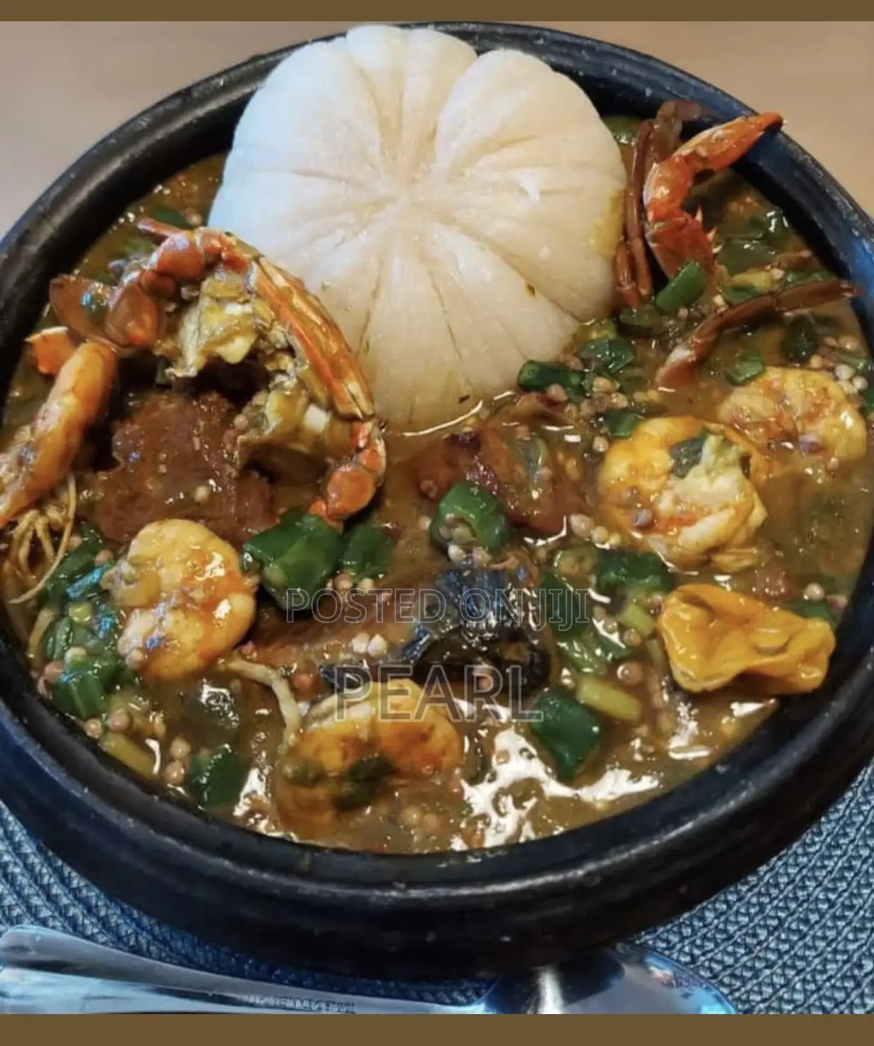 Banku With Okro Soup