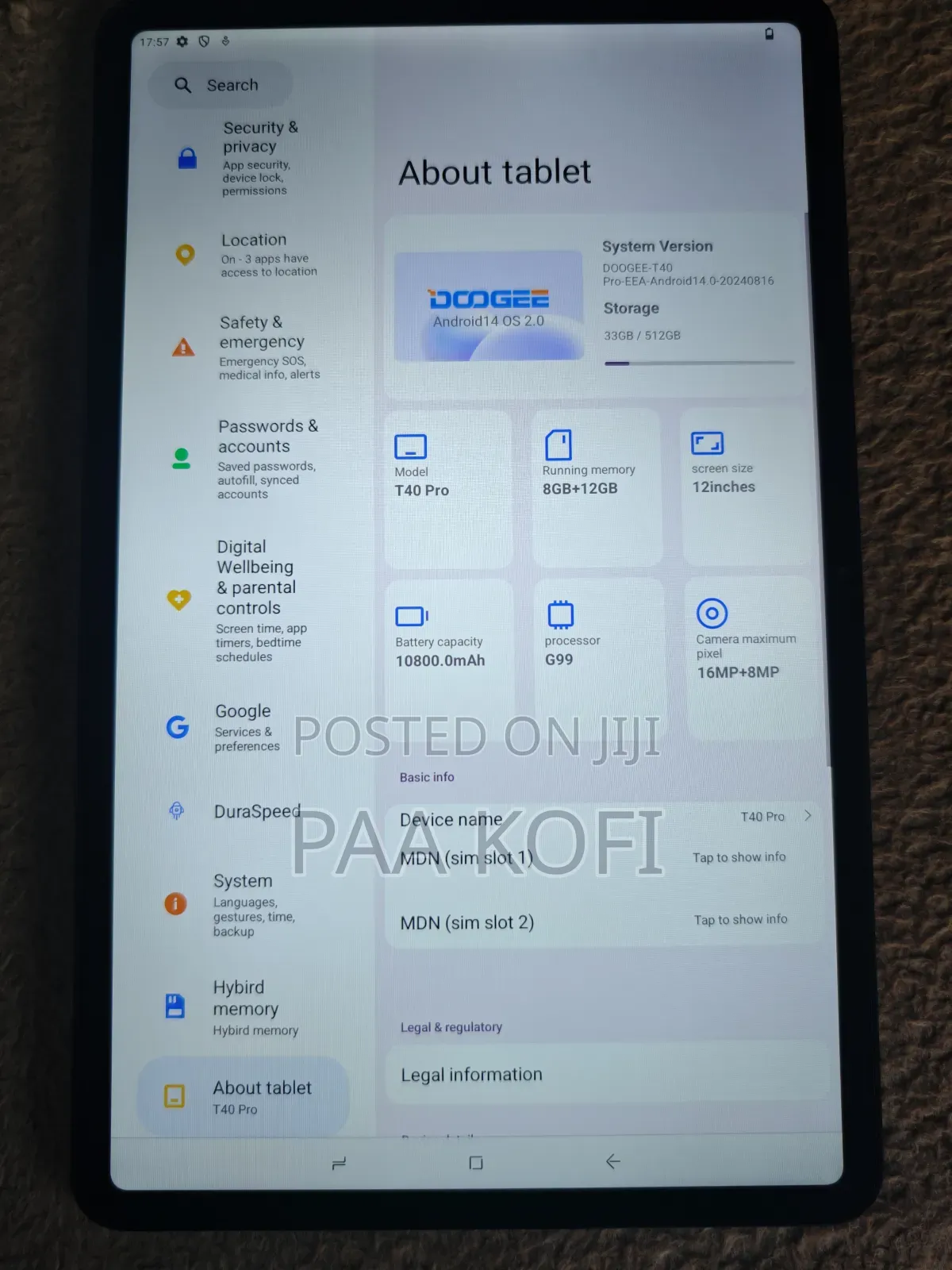 New Tablet 512 GB Blue