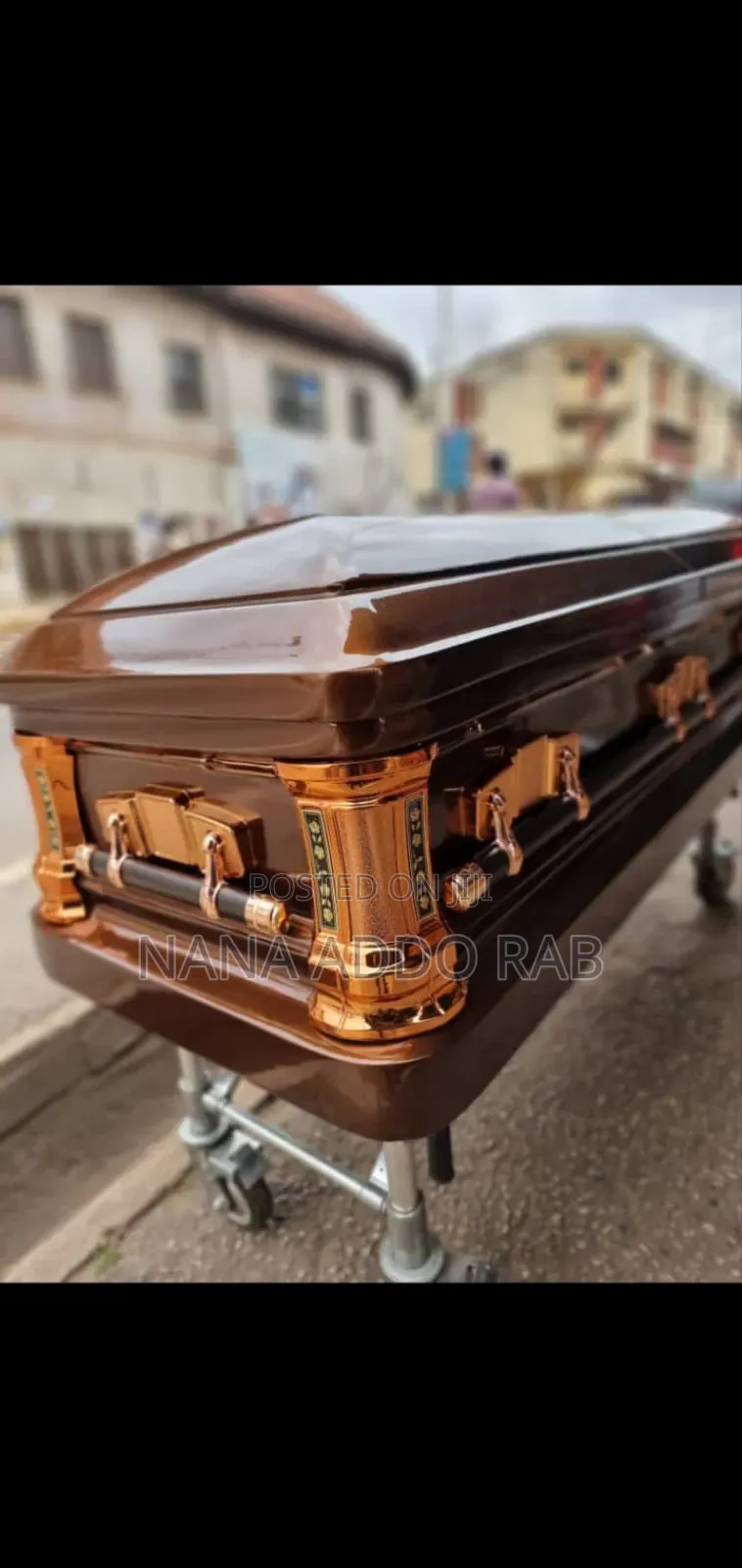 Standard Casket With Original Metal Bar.Good Interior for Cool Price