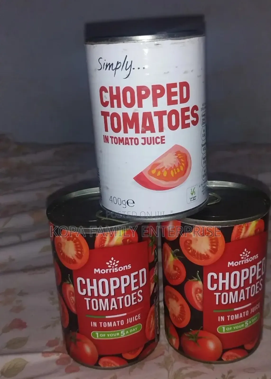 Chopped Tomato in Tomato Juice From Uk