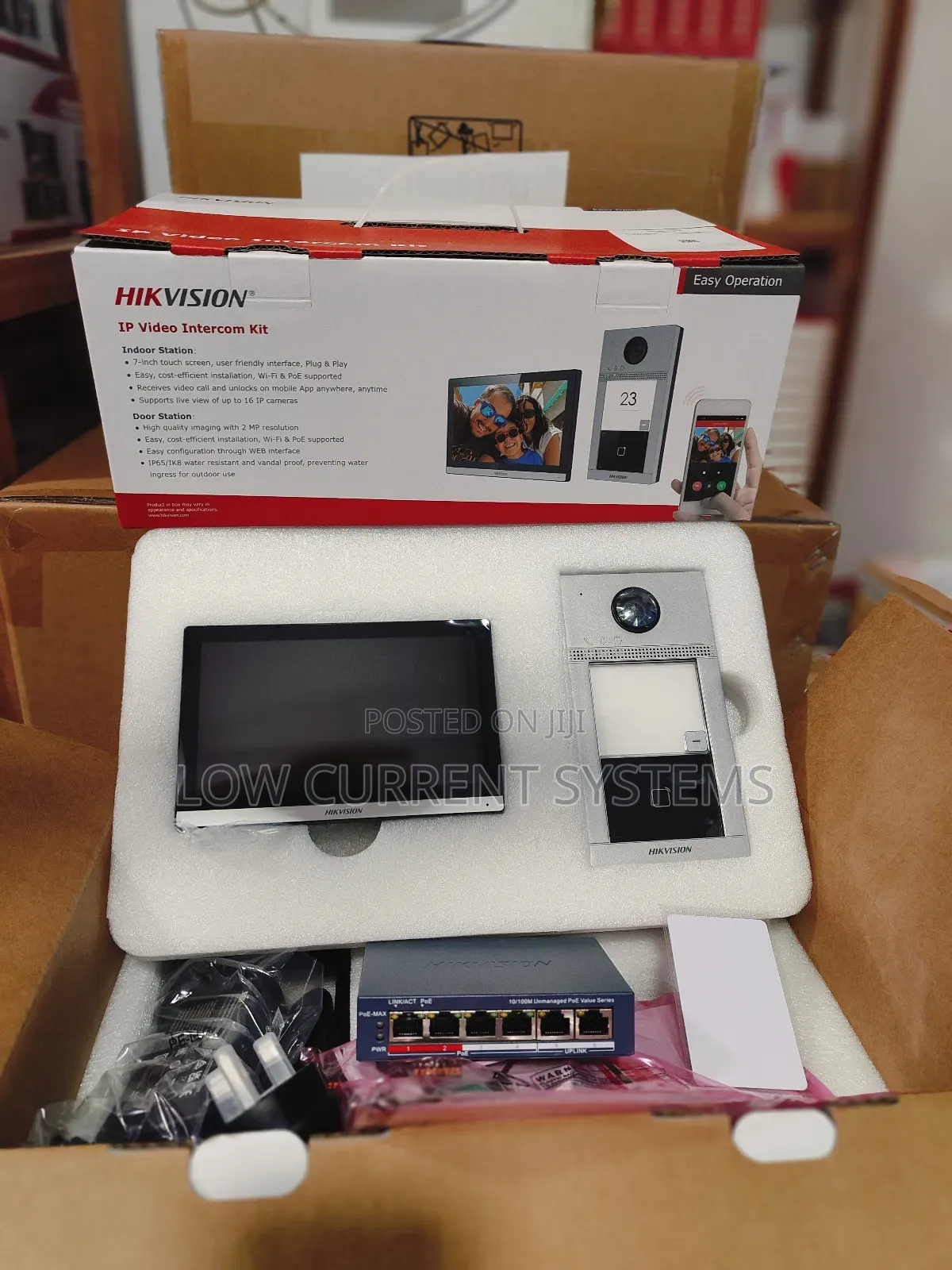 Hikvision Ip Video Doorbell Kit With Switch Ds-kis614-p(C)