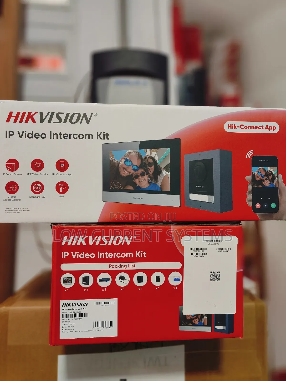 Hikvision Ip Video Intercom Wireless With Poe Switch Ds-kis602(B)