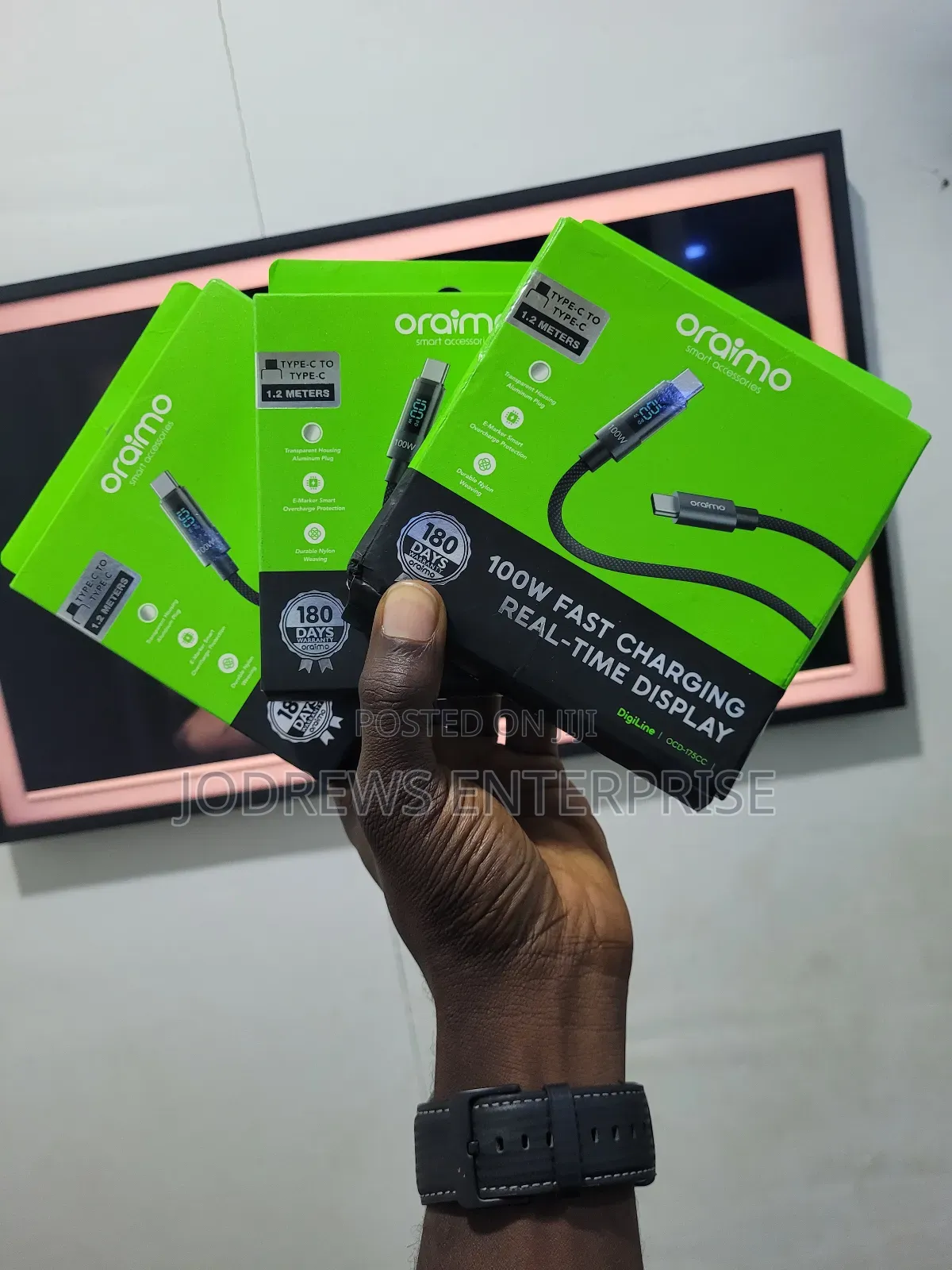Oraimo Digiline 100w Type-C to Type-C Data Cable
