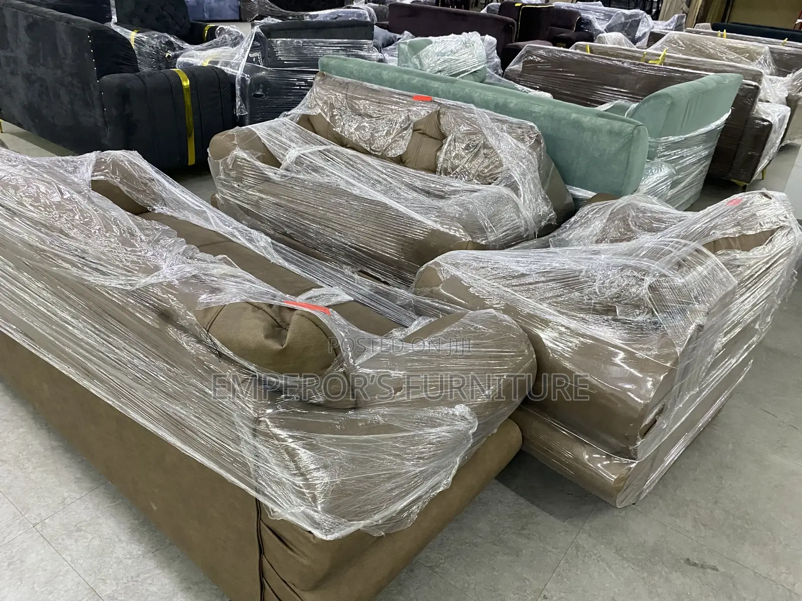 Modern Quality Brown Living Room Sofa Set