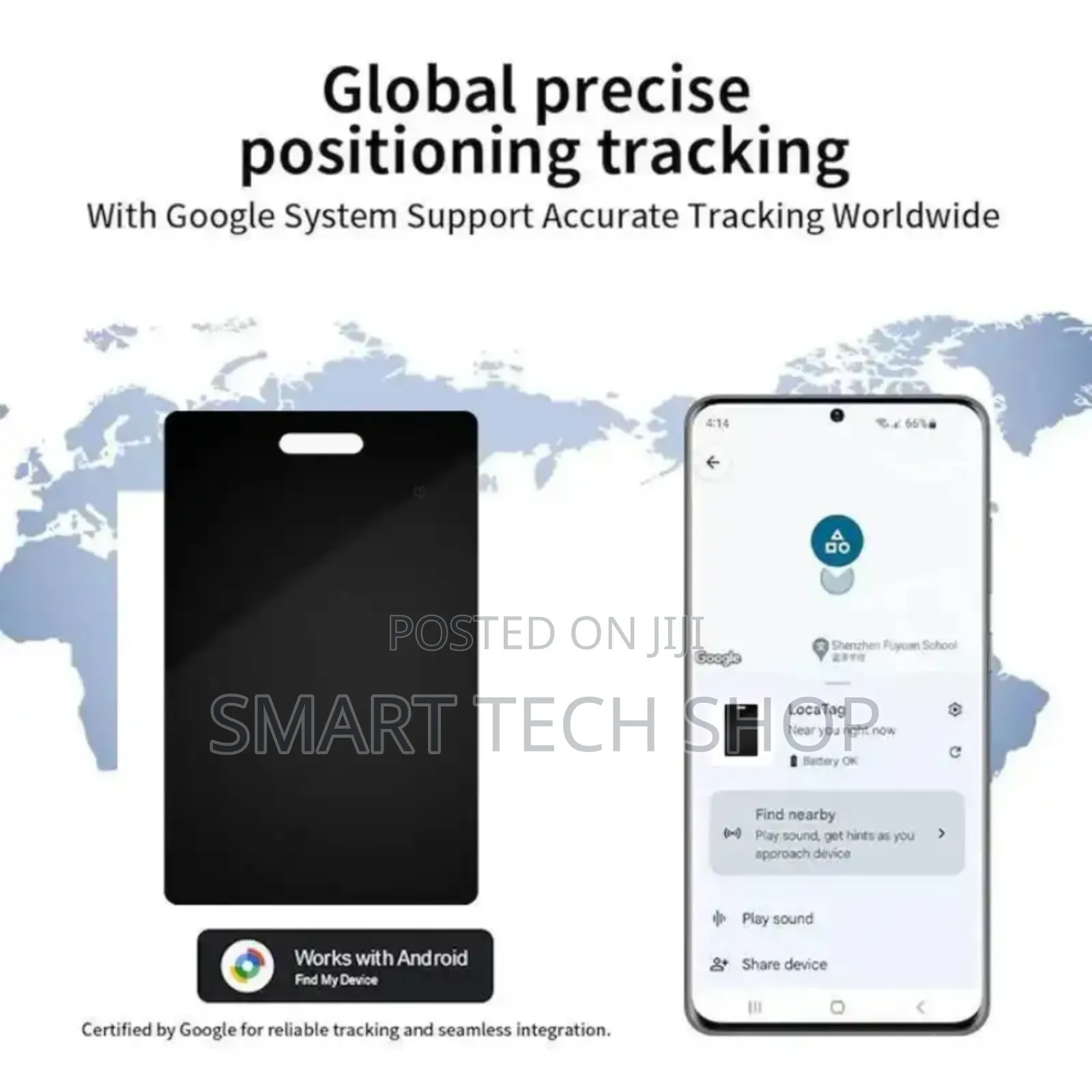 Unlimited Range Anti-Lost Alarm Smart Tag for Android Find My Device