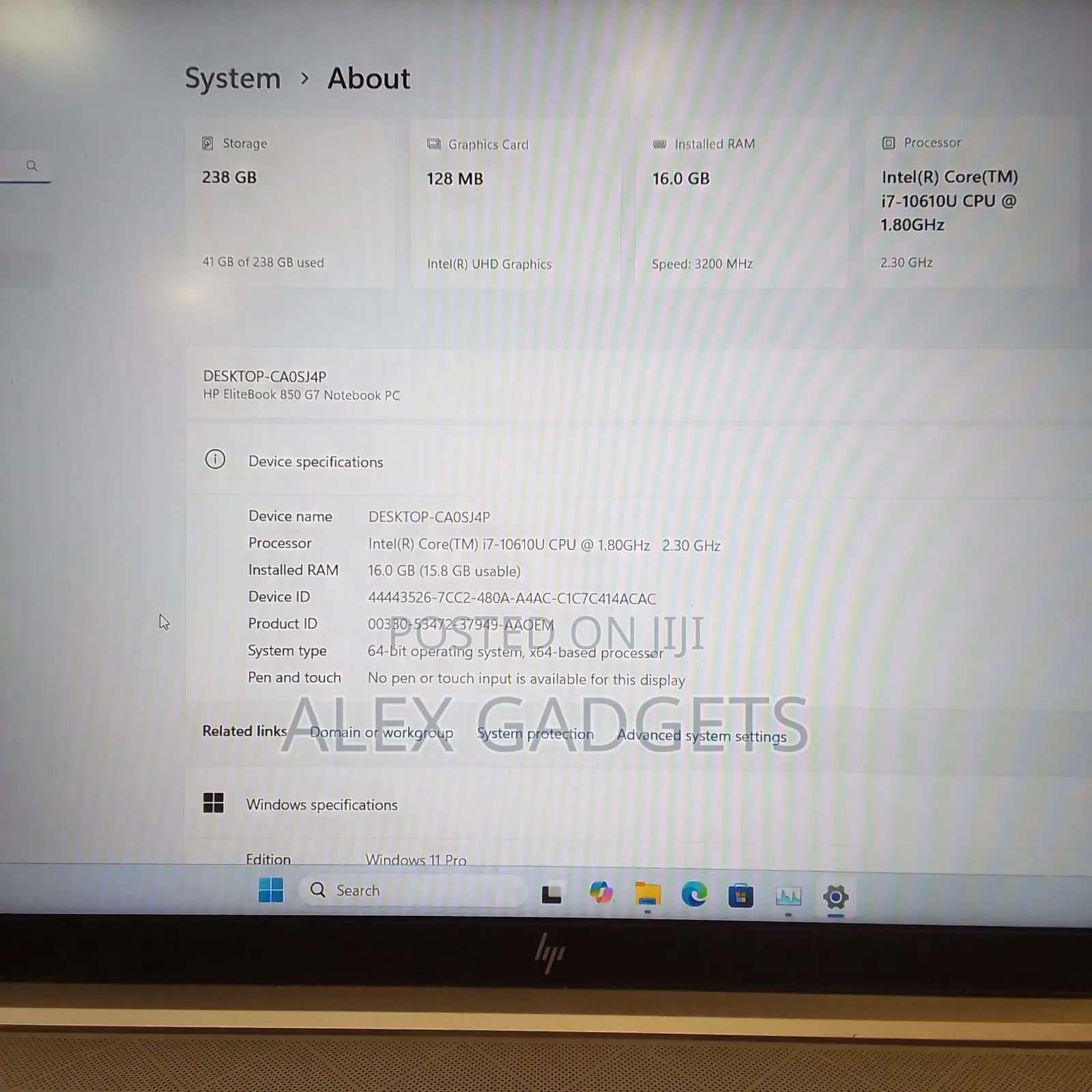 Laptop HP 16GB Intel Core I7 SSD 256GB