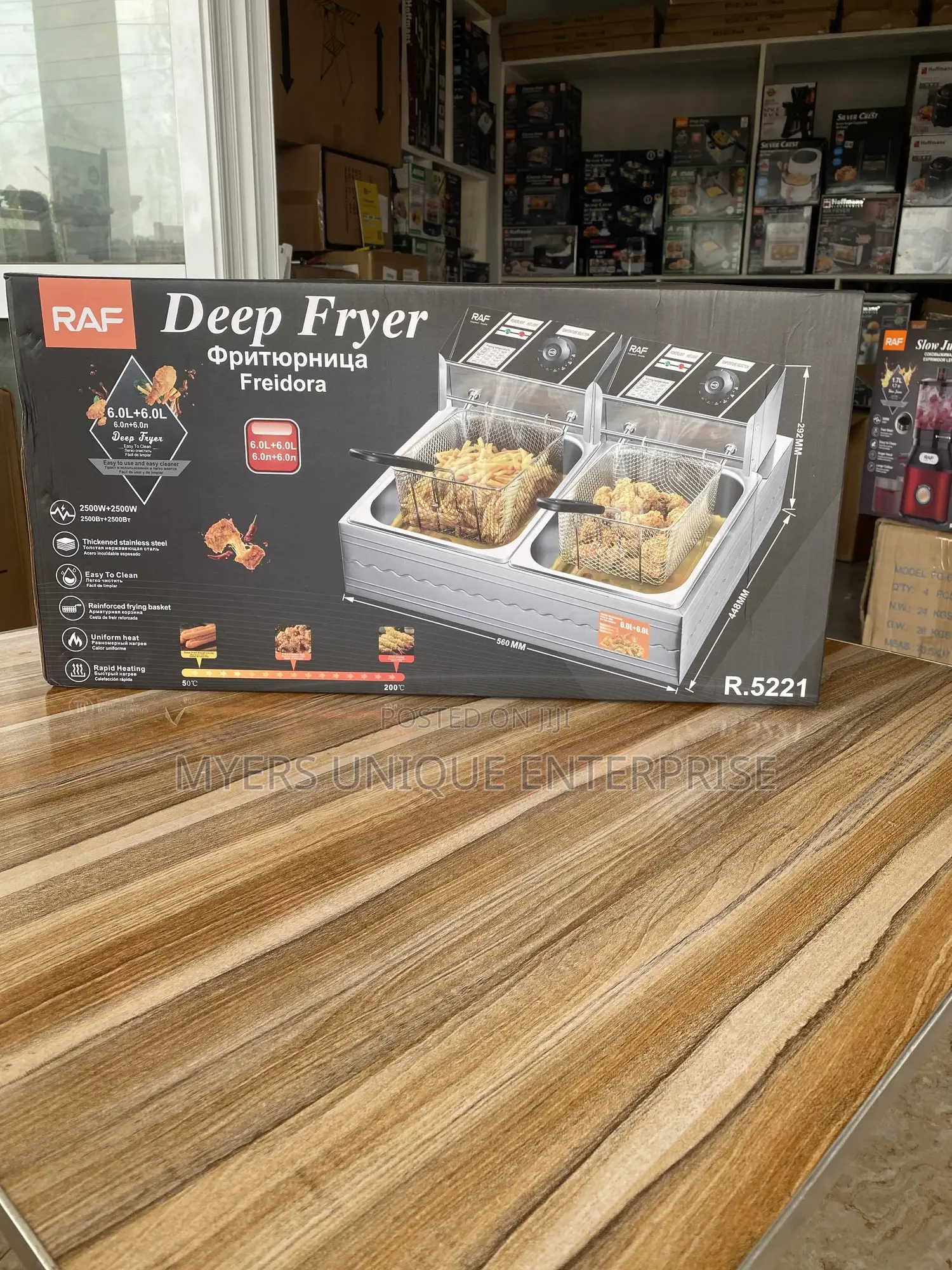 Raf Double Deep Fryer (6l+6l)