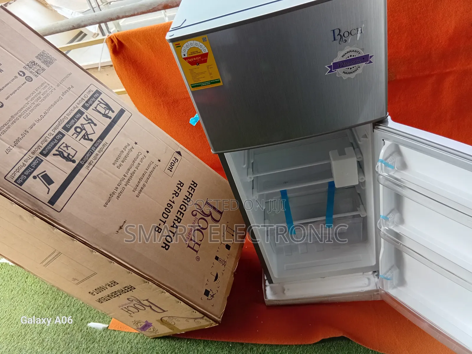 Roch 160l Double Door Refrigerator With Spacious Storage