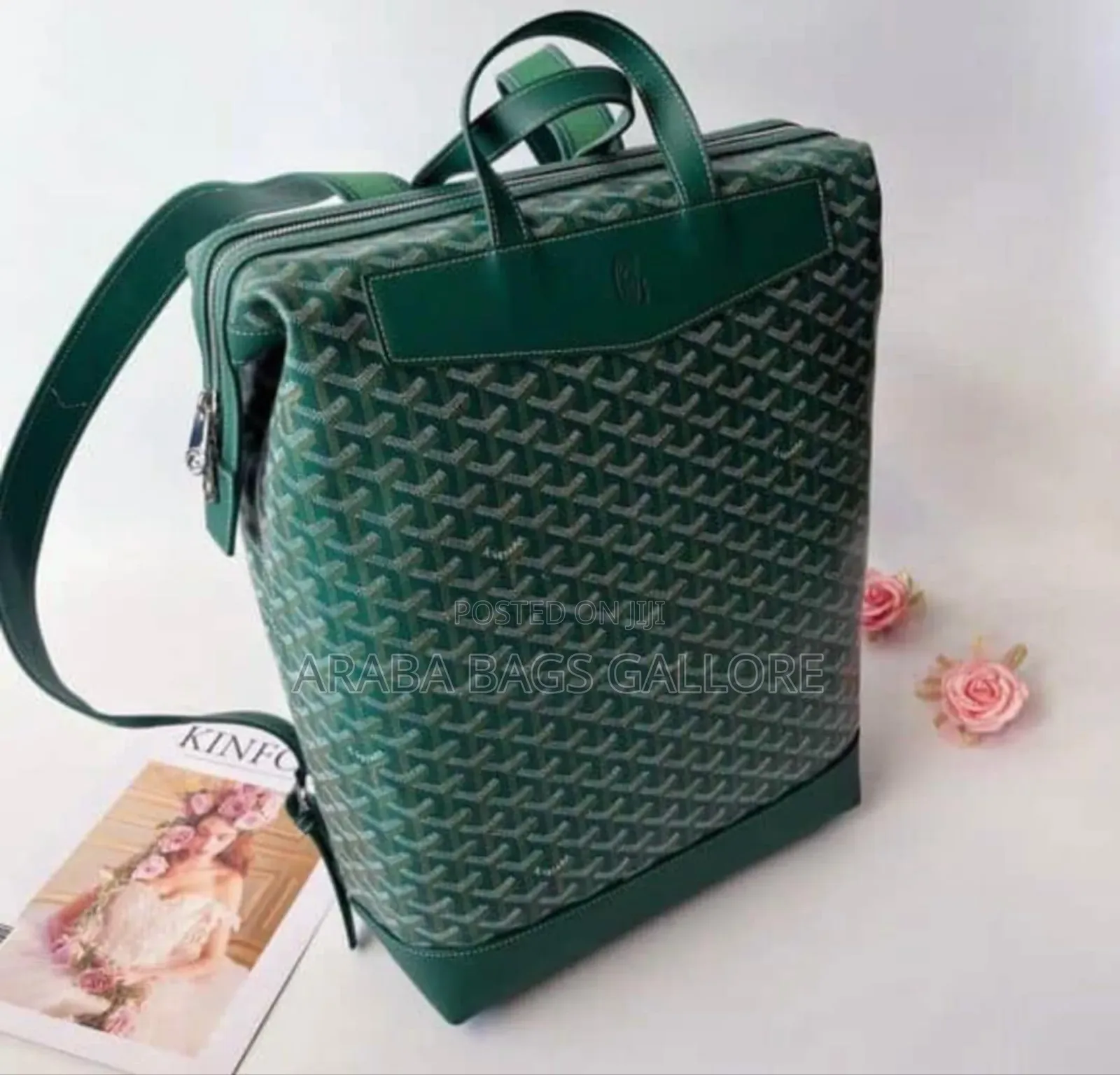 Original Goyard Designer Leather Backpack