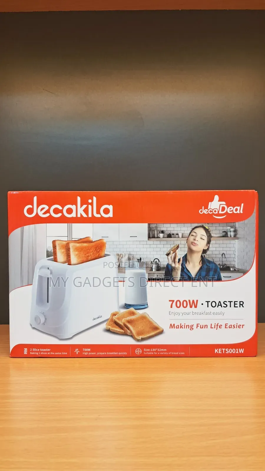 Decakila 700w Toaster