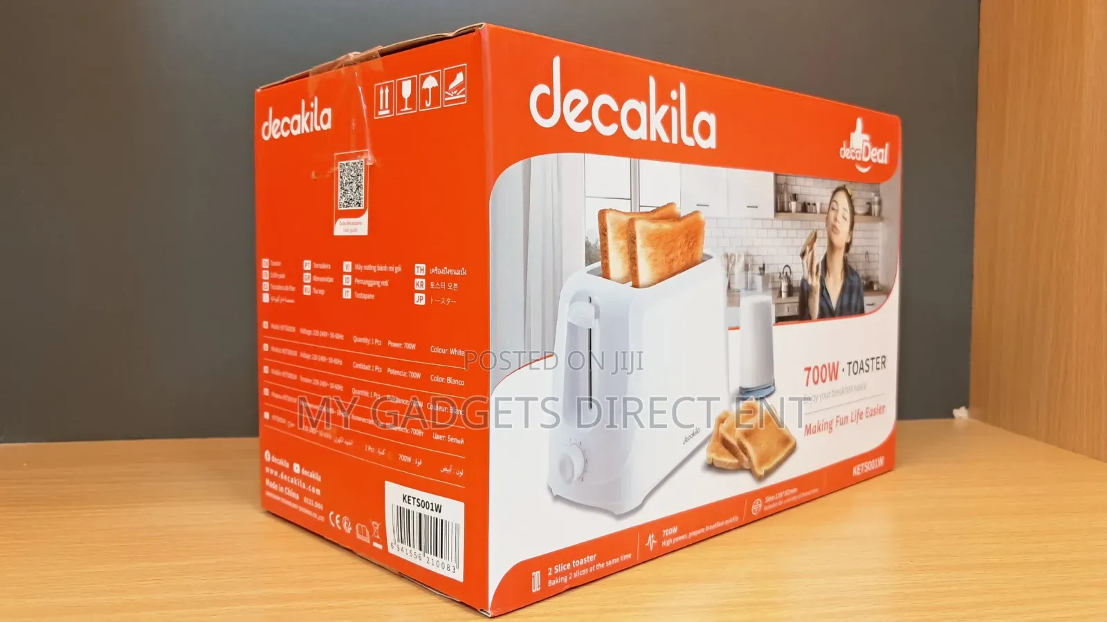 Decakila 700w Toaster