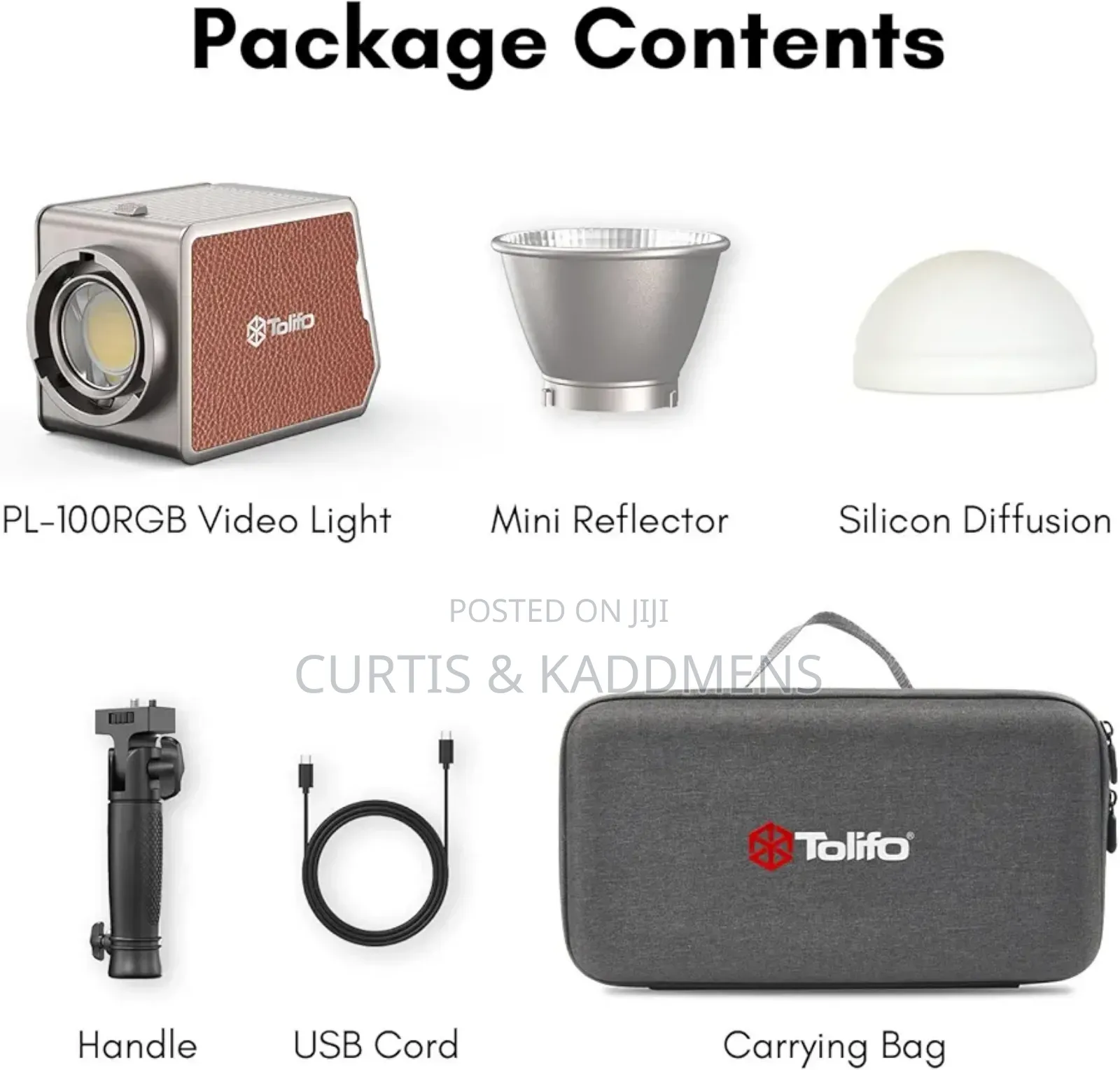 Tolifo Pl-100 RGB (100 Watts)Light With Rechargeable in-Built Battery.