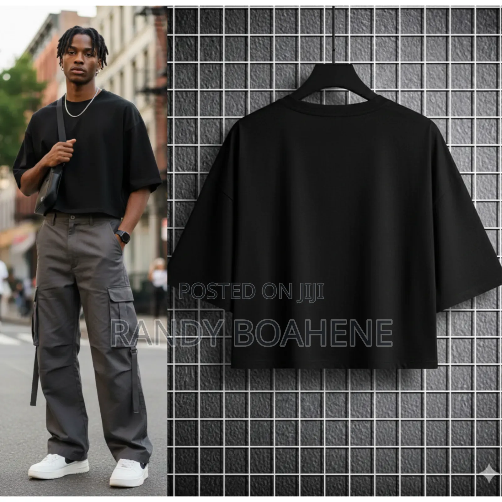 Men Thick Plain T Crop Top