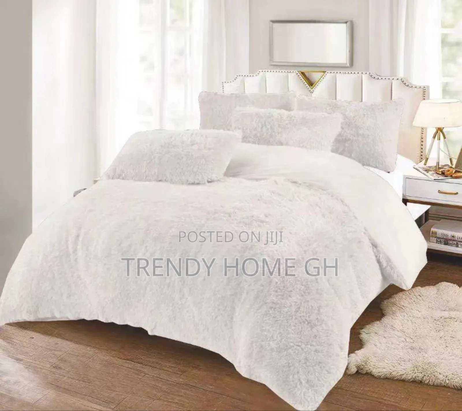6 Pieces Fluffy Duvet Set Soft, Warm Luxury Bedding