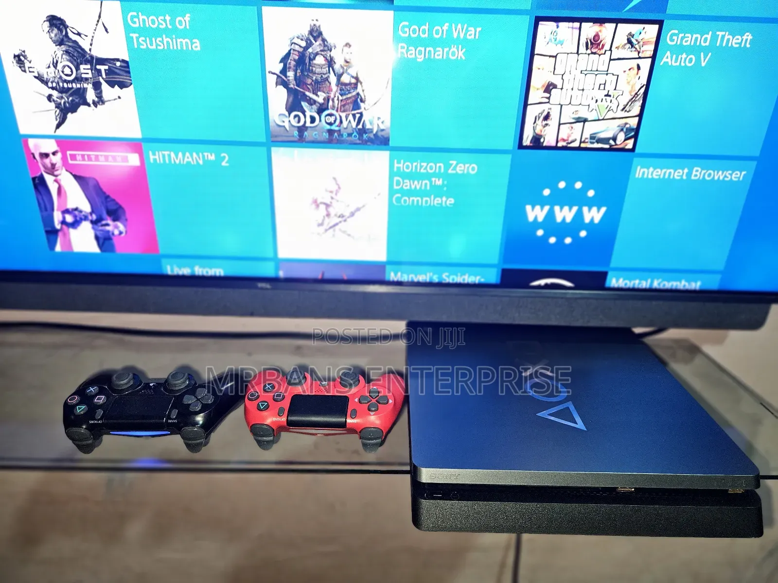 Playstation 4 Slim Jailbreak 1tb 16 Games 2 Controllers