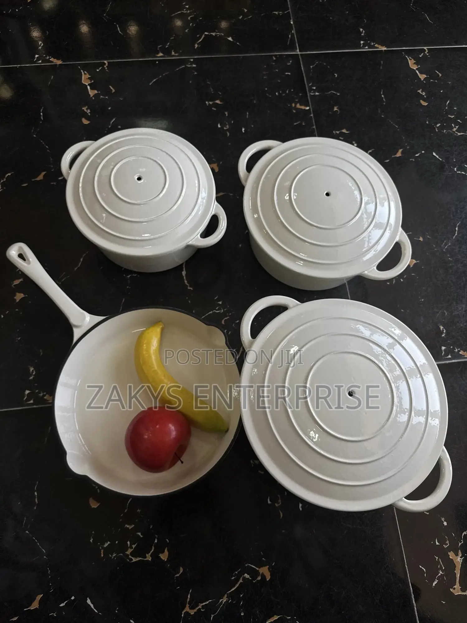 Enameled Cast Iron Cookware Set