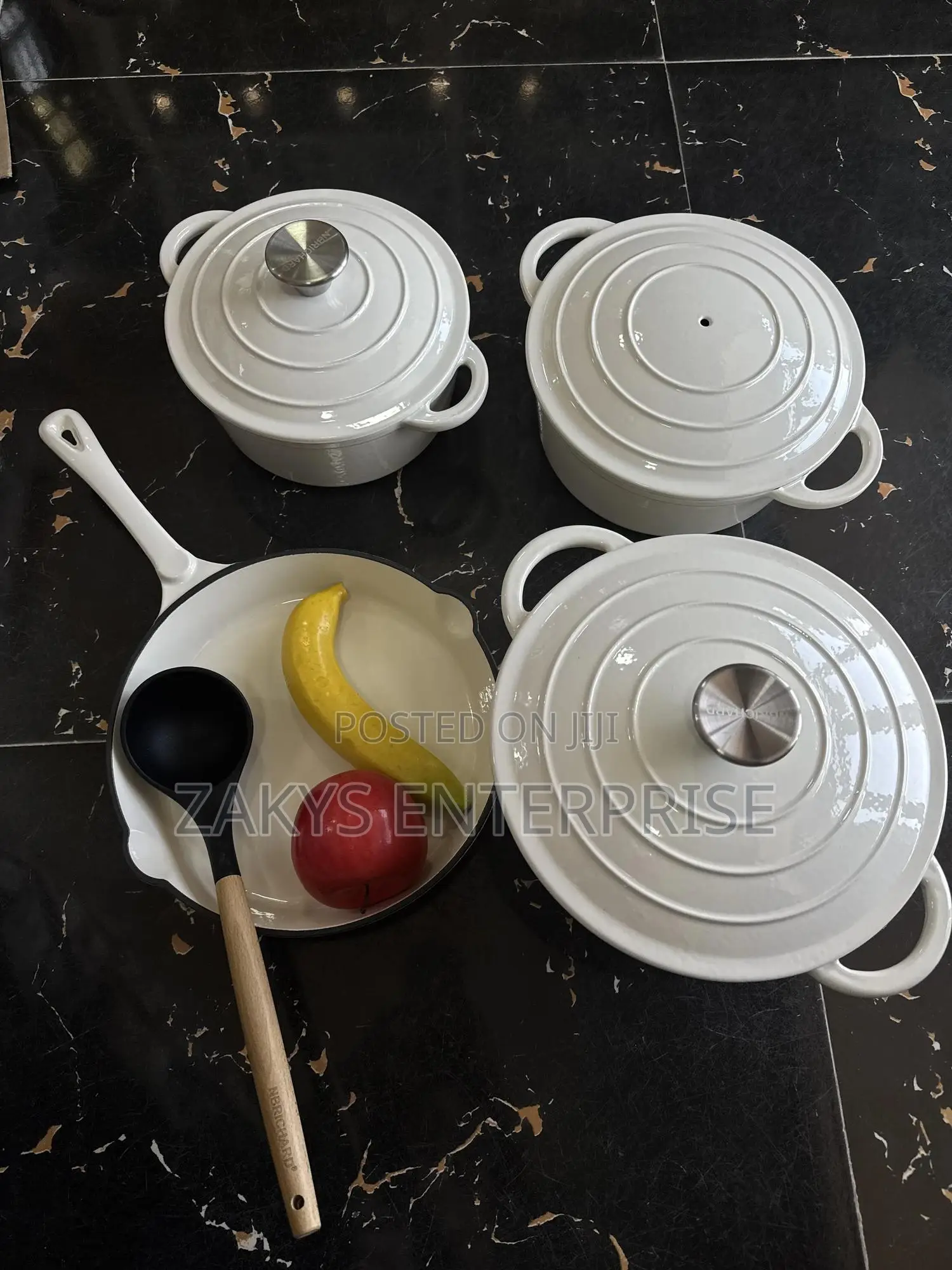 Enameled Cast Iron Cookware Set