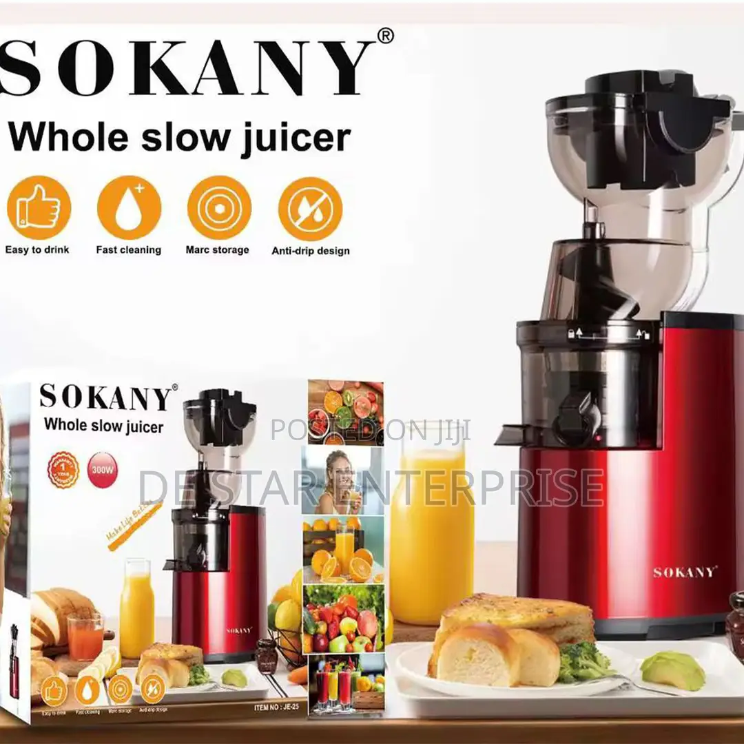Fresh Juice Every Day: Sokany Masticating Juicer