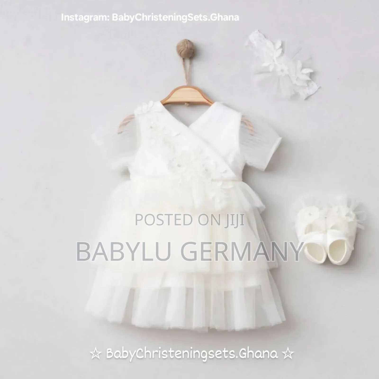 Turkey Imported White Baby Christening / Naming Ceremony Gift Set