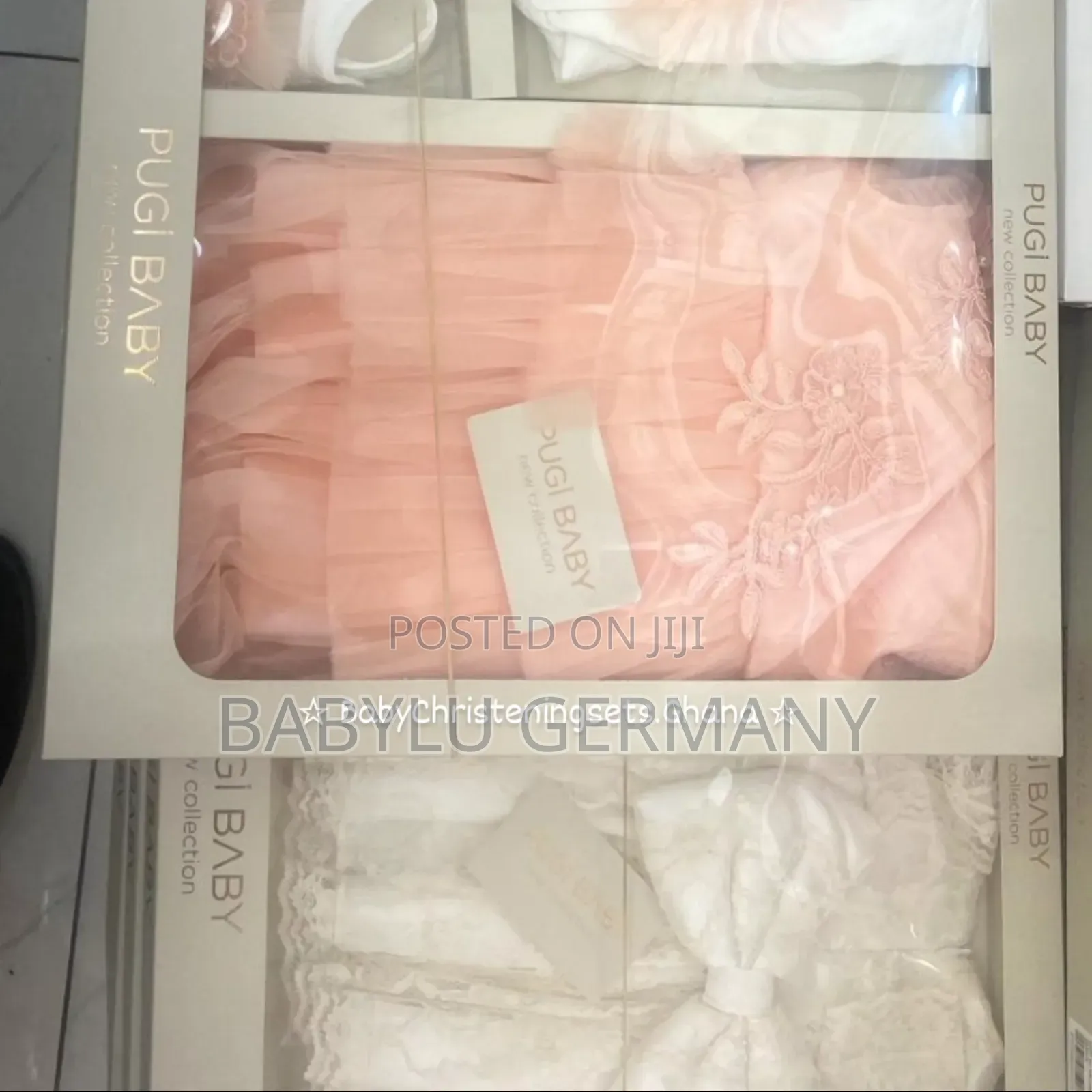 Turkey Imported White Baby Christening / Naming Ceremony Gift Set