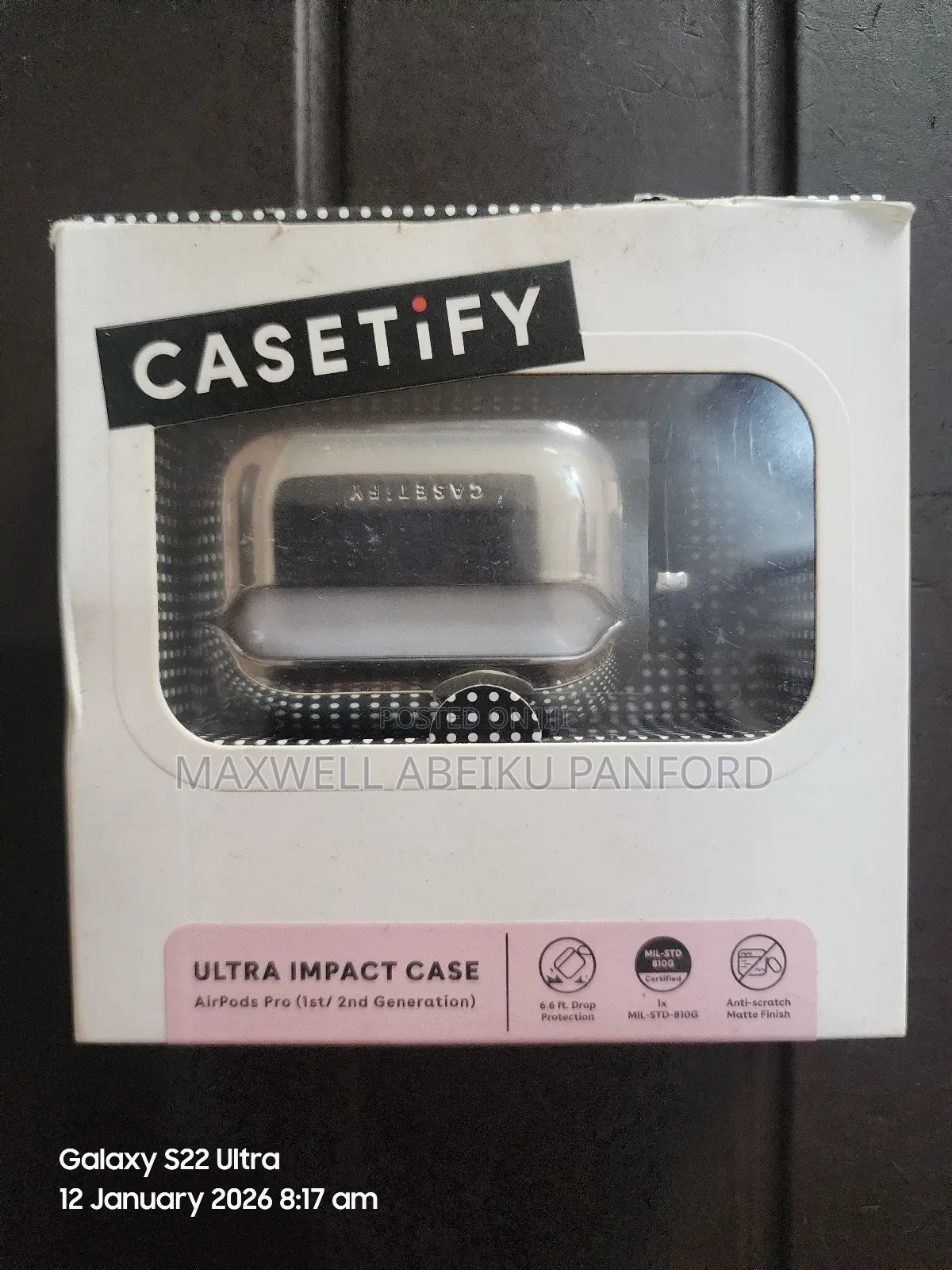 Casetify Ultra Impact Case For Apple Airpods Pro (1st/2nd Generation)