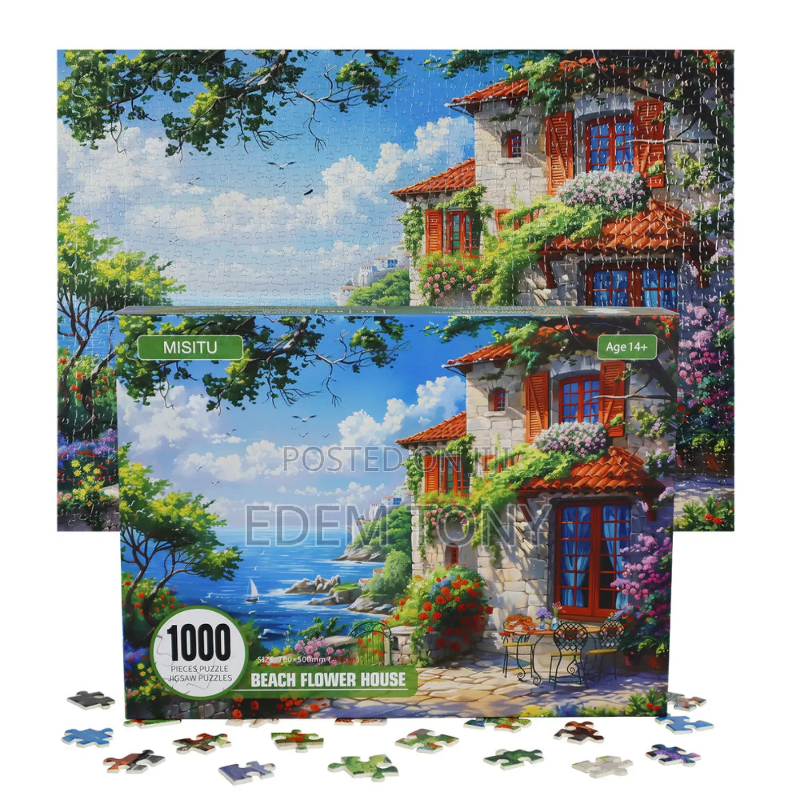 Misitu Beach House Puzzles 1000 Pieces Jigsaw Puzzle