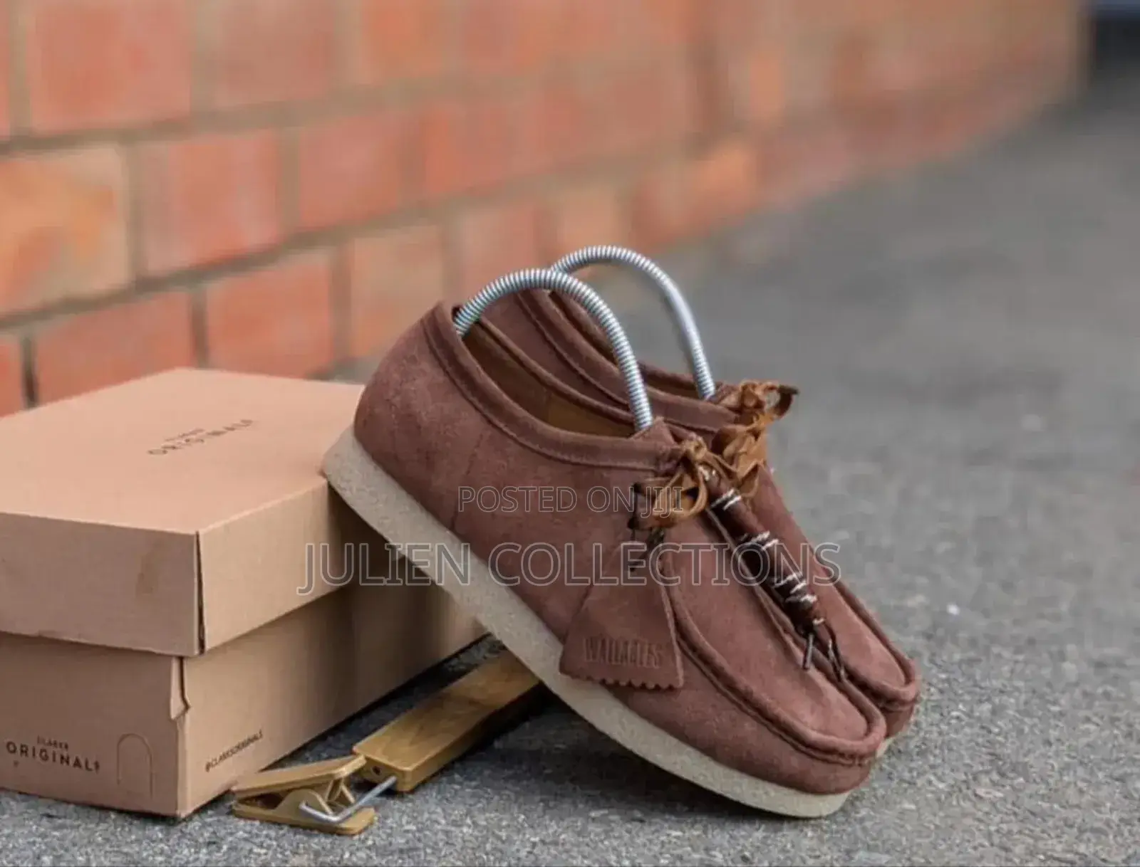 Original Clarks Coffee Brown and Cream