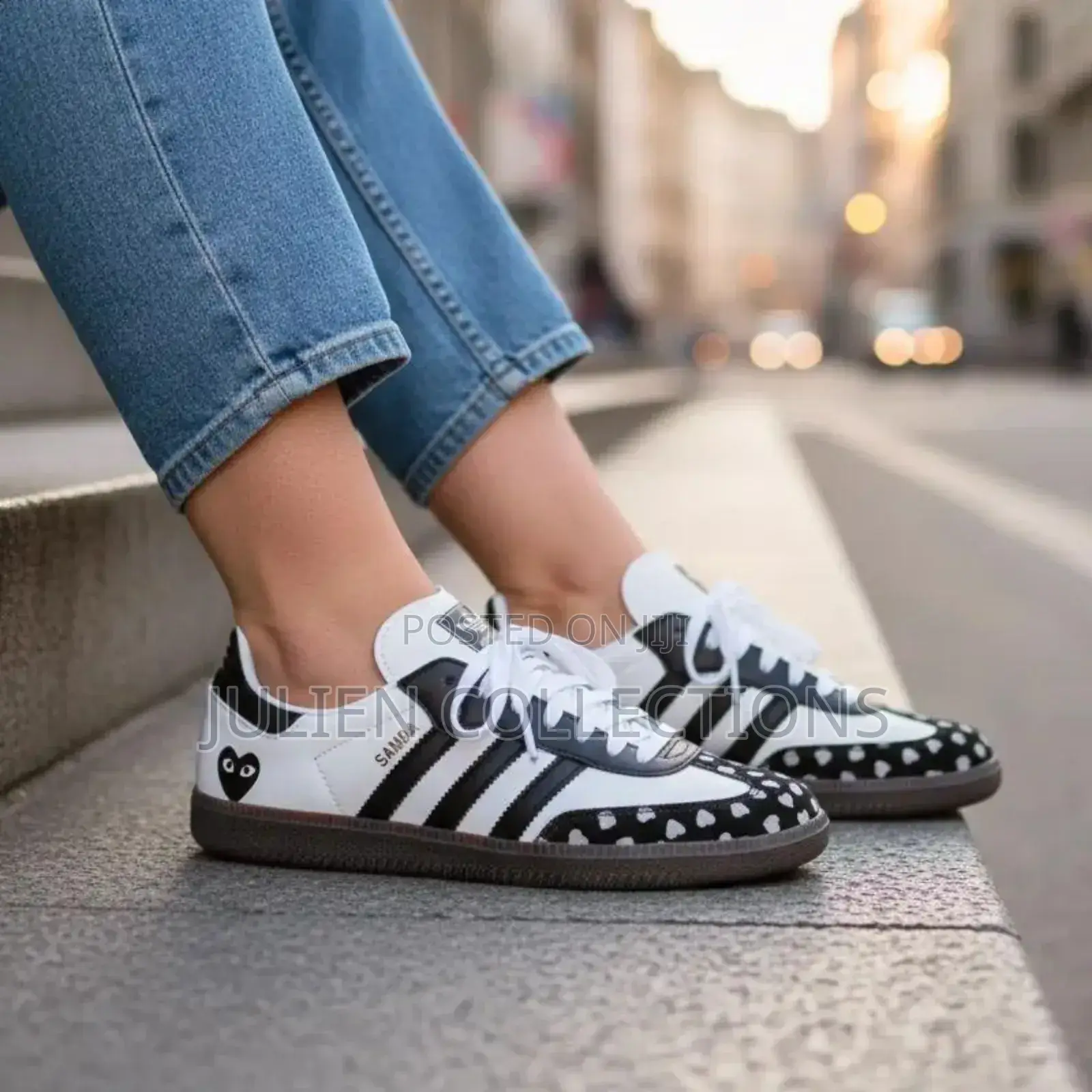 Adidas Samba Og Love White Black