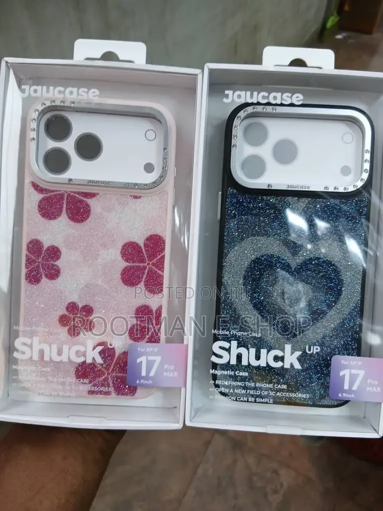 iPhone 17 Pro Max Jaucase Heart Pattern Magnetic Hybrid Case