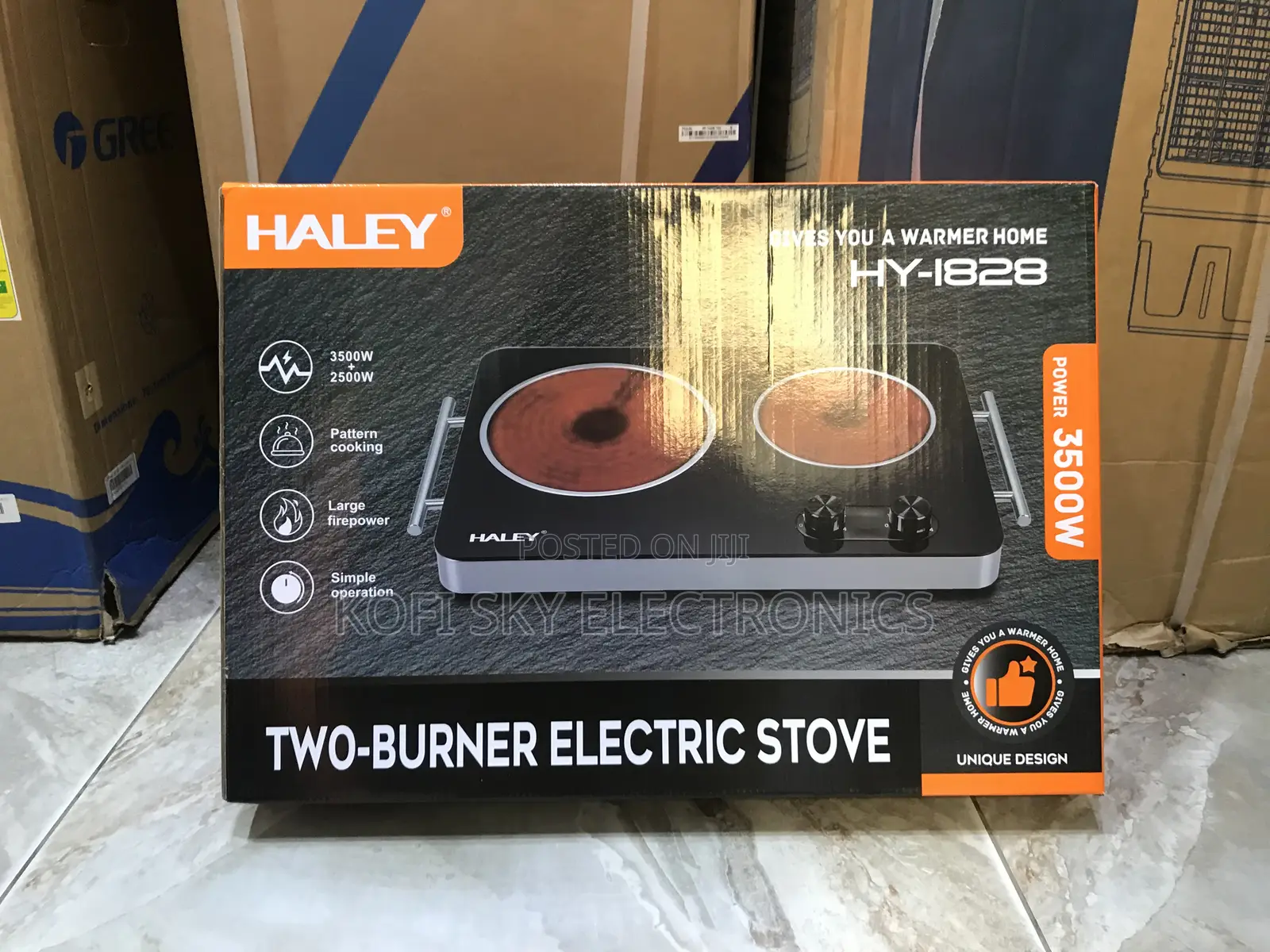 Haley Hy-1828 2burner Electric Stove