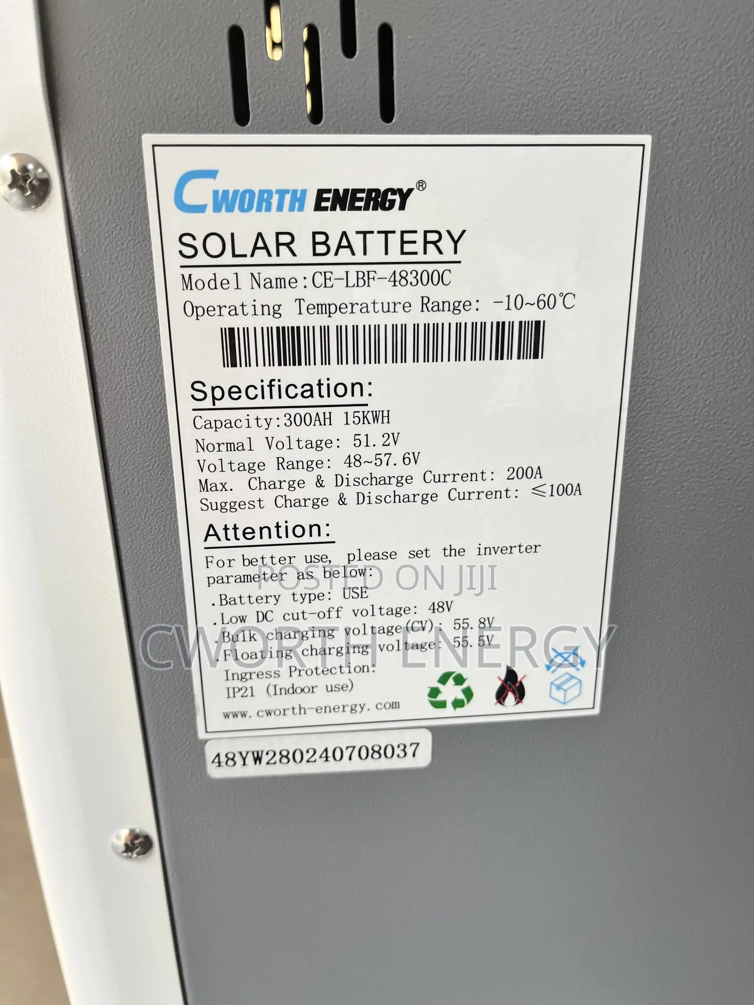 48v300ah 15kwh Lithium Battery