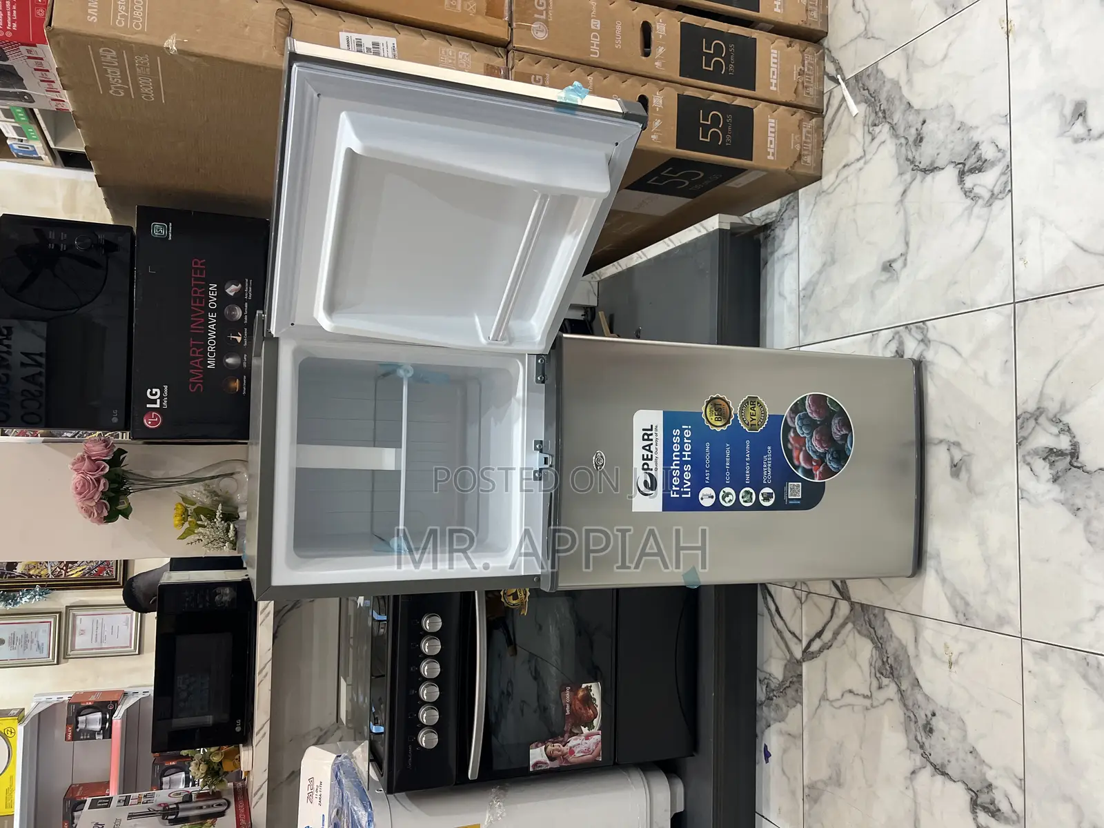 Sealed in Box Pearl Pf-217-2b Top Mount Freezer Fridge(138l)