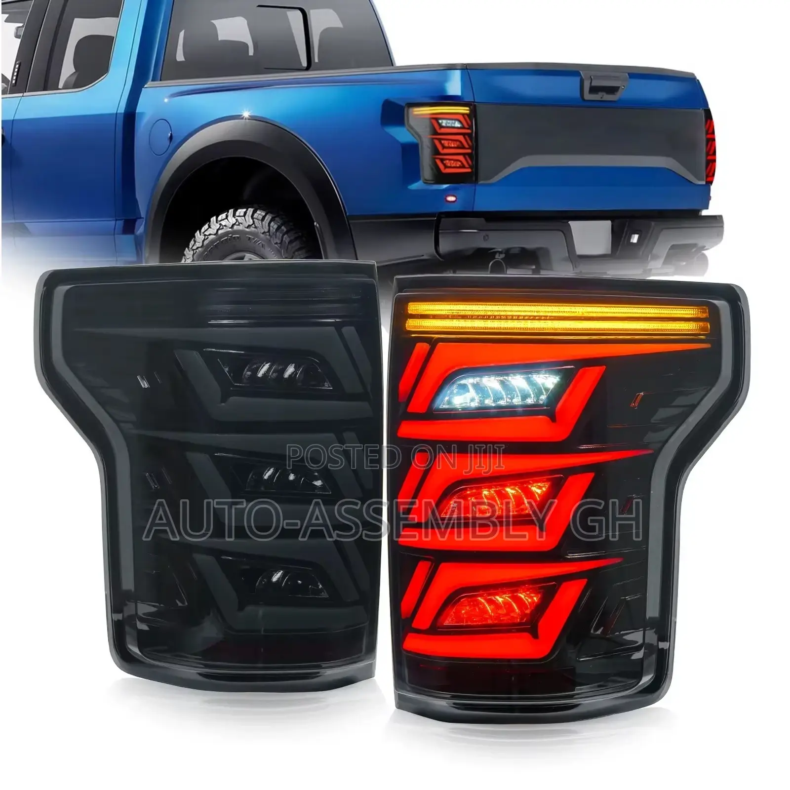 Ford F150, 2017,2018,2019,2020 Smoke Tail Light Pair
