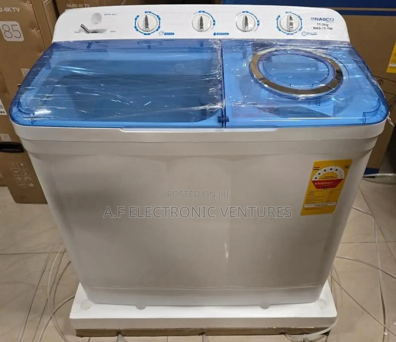 Nasco 15kg Twin Tub Semi-Automatic Washing Machine