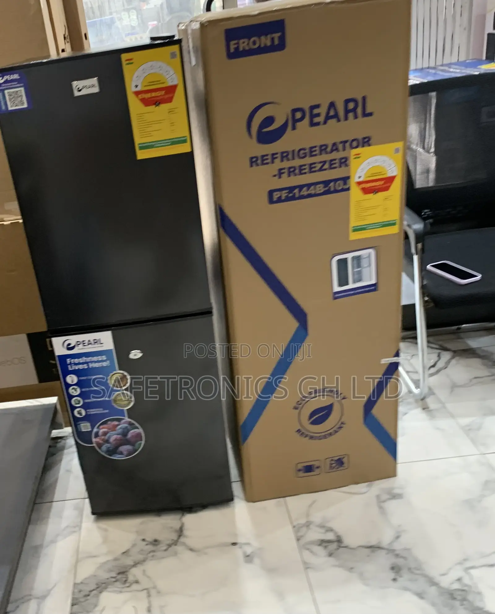 Fast Freezing Pearl Bottom Mount 102l Grey Pf-144b-10j Fridge