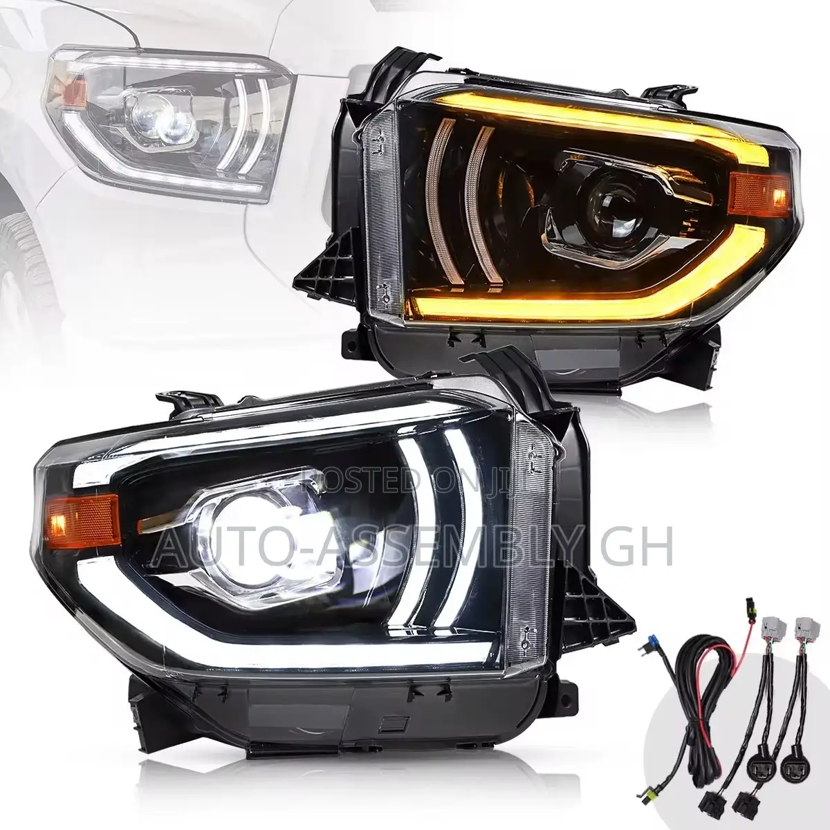 Toyota Tundra 2014-21 Headlight Pair (Full Led)