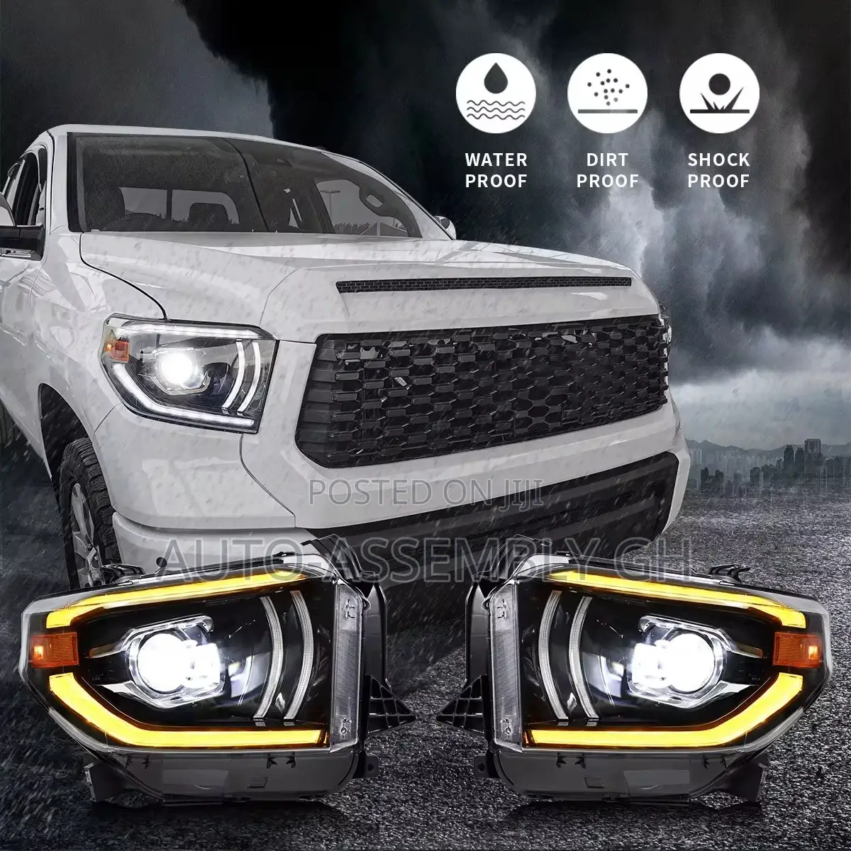 Toyota Tundra 2014-21 Headlight Pair (Full Led)