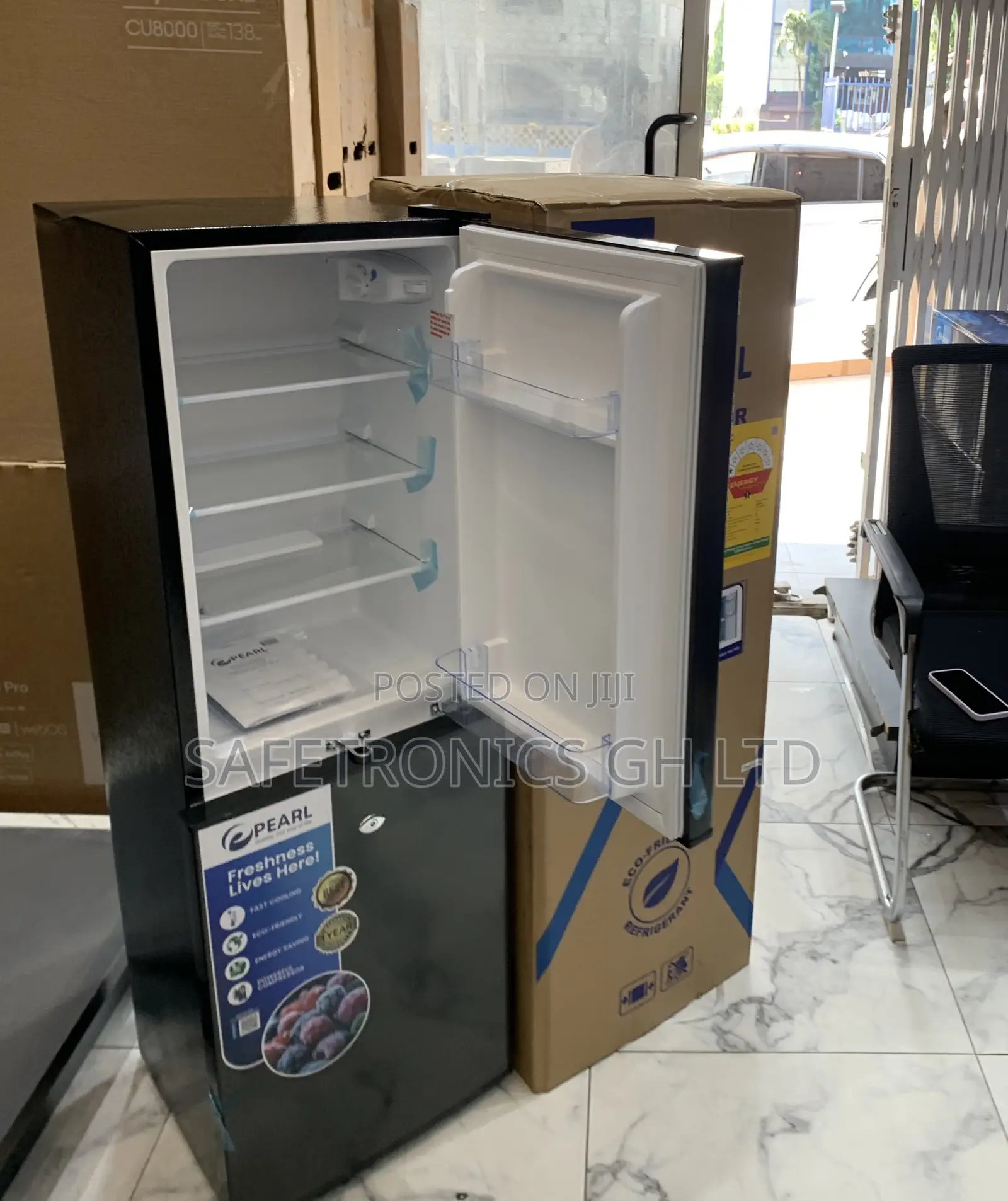 Order Sleek Pf-144b-10j Bottom Mount 102l Grey Electric Refrigerator