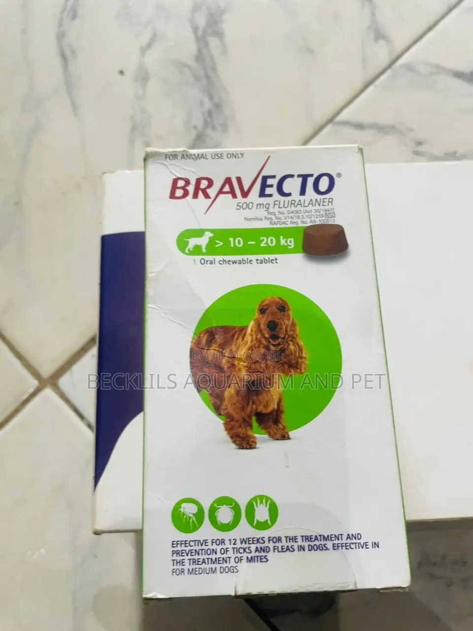 Quality Bravecto Thick Tablets (10 to 20 Kg)