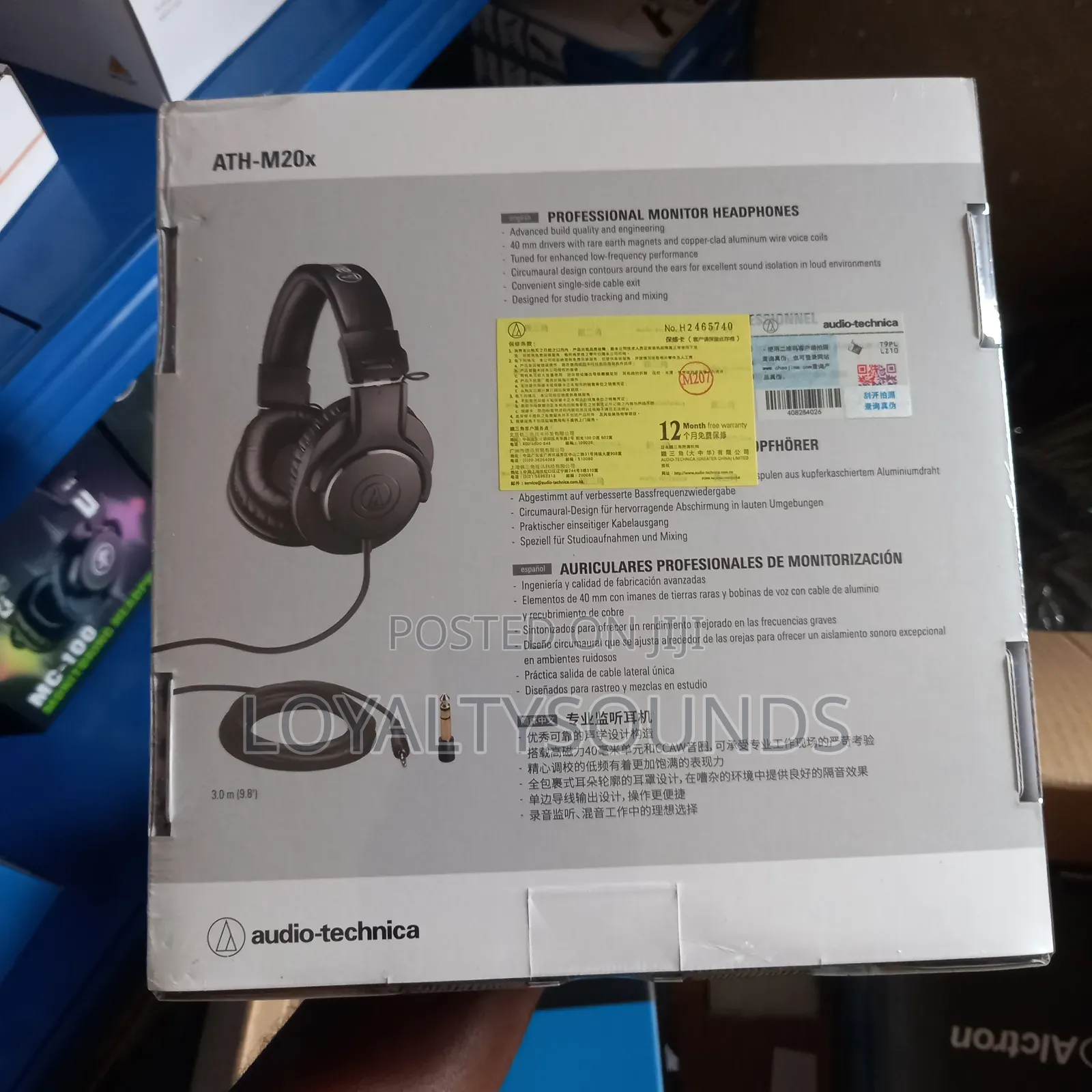 Audio-technica Ath-m20x Closed Back Studio Headphones