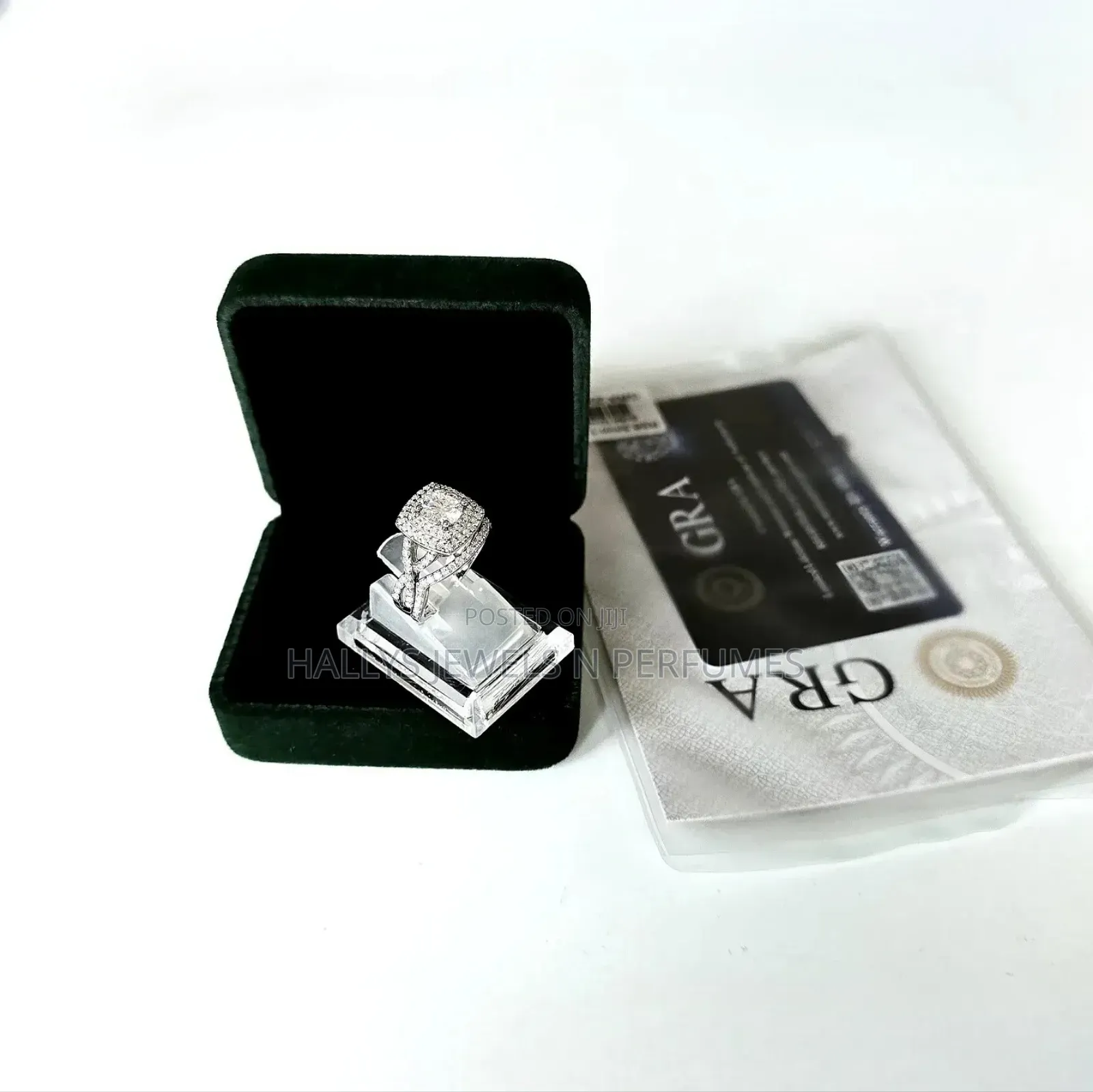 Sterling Silver Full Moissanite Diamond Ring, Wedding Ring